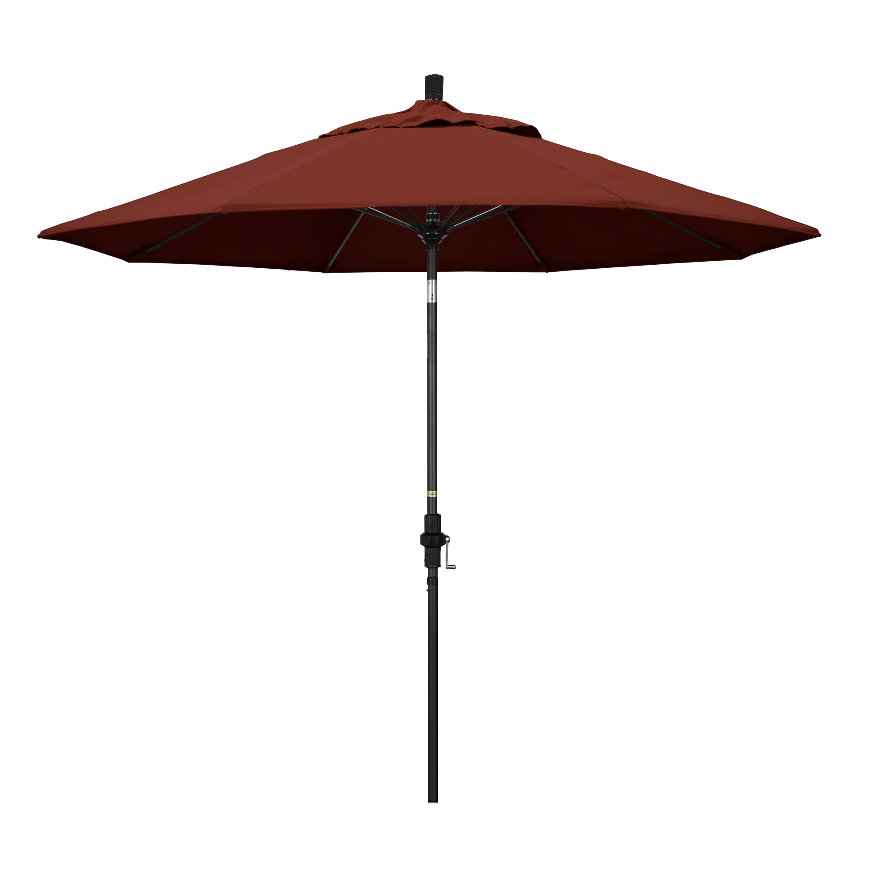 California Umbrella GSCUF908705-5407 9-ft Aluminum Red Auto-tilt Market Patio Umbrella
