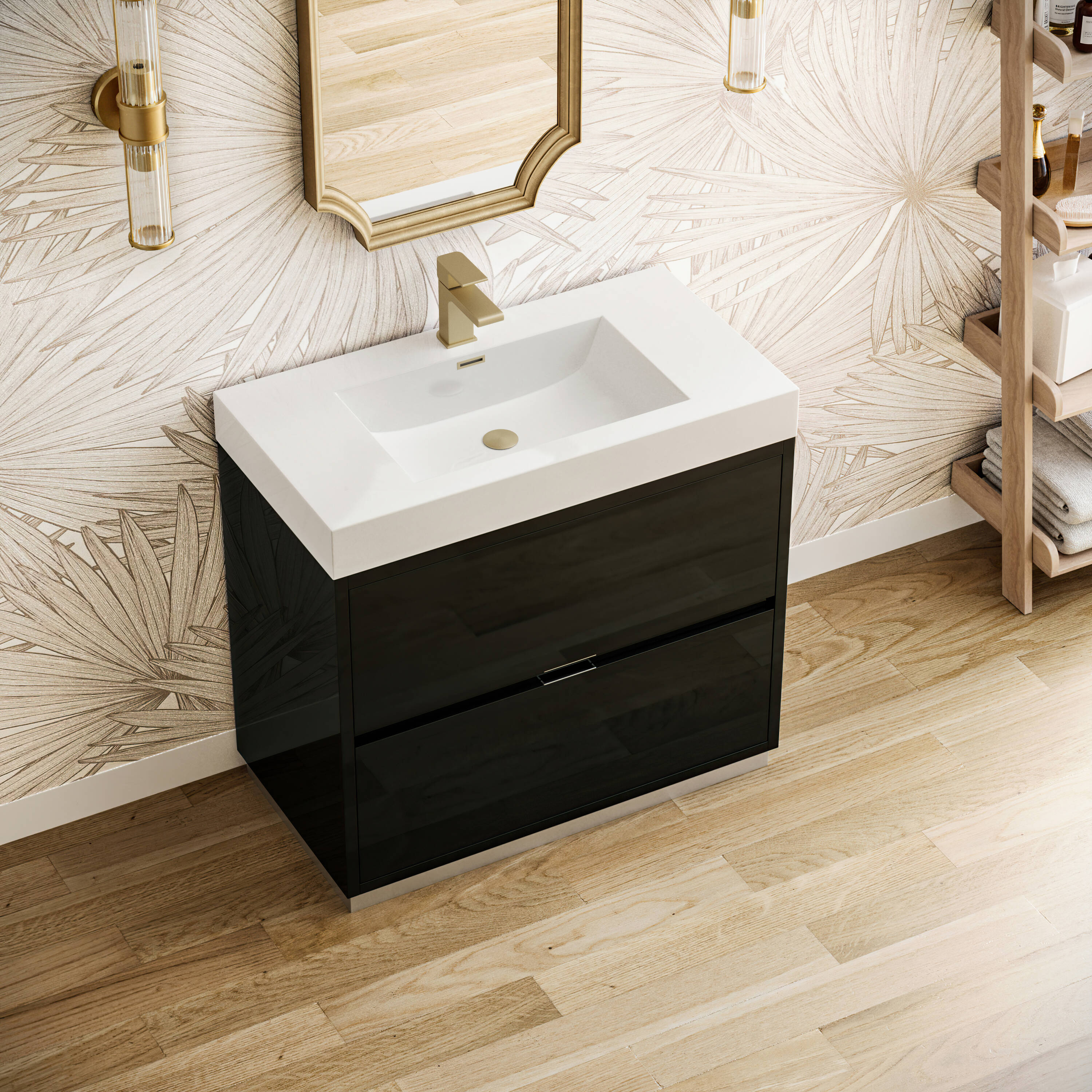 Fresca FCB8436GG-I Bath-Vanity-Combo - View #4