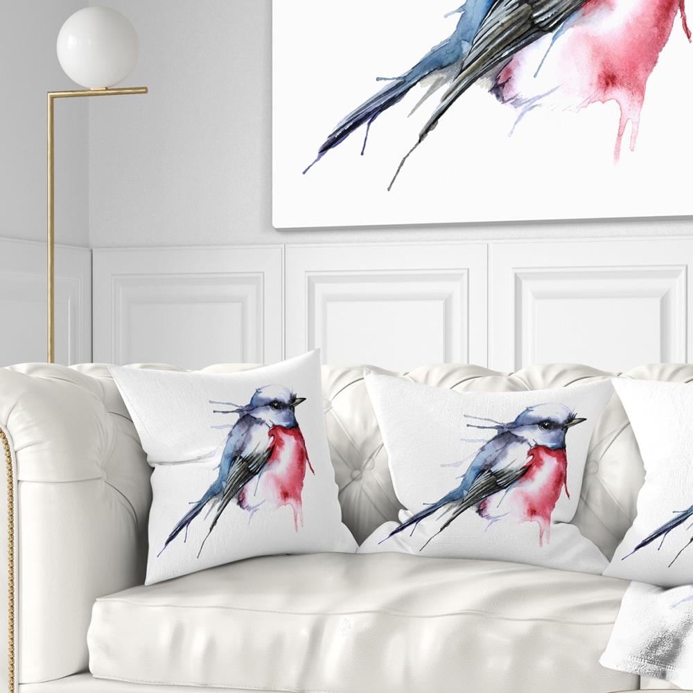 Designart CU7522-18-18 18-in x 18-in Blue Square Indoor Decorative Pillow