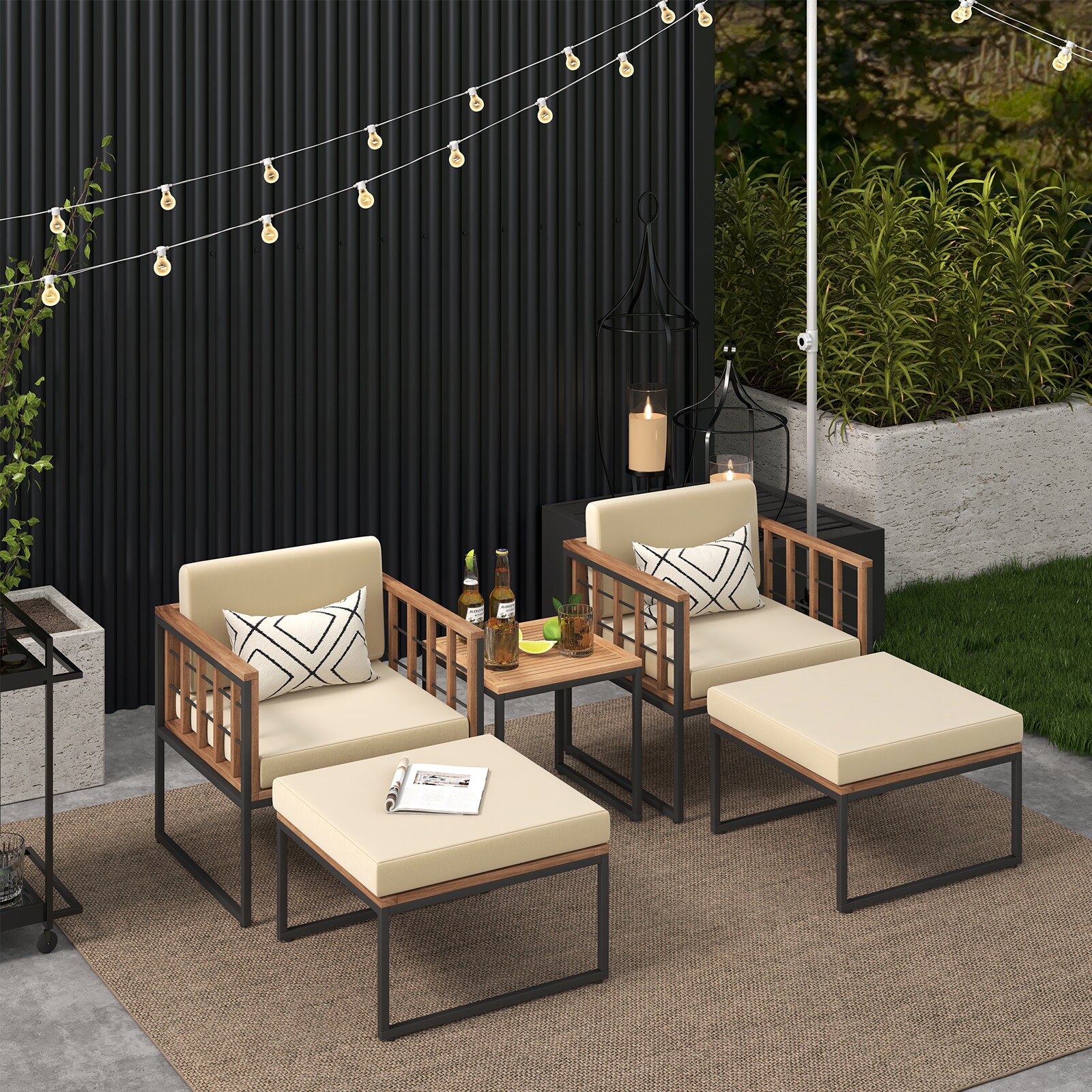LIVIZA OUG71663BN-X Patio-Conversation-Sets - View #6