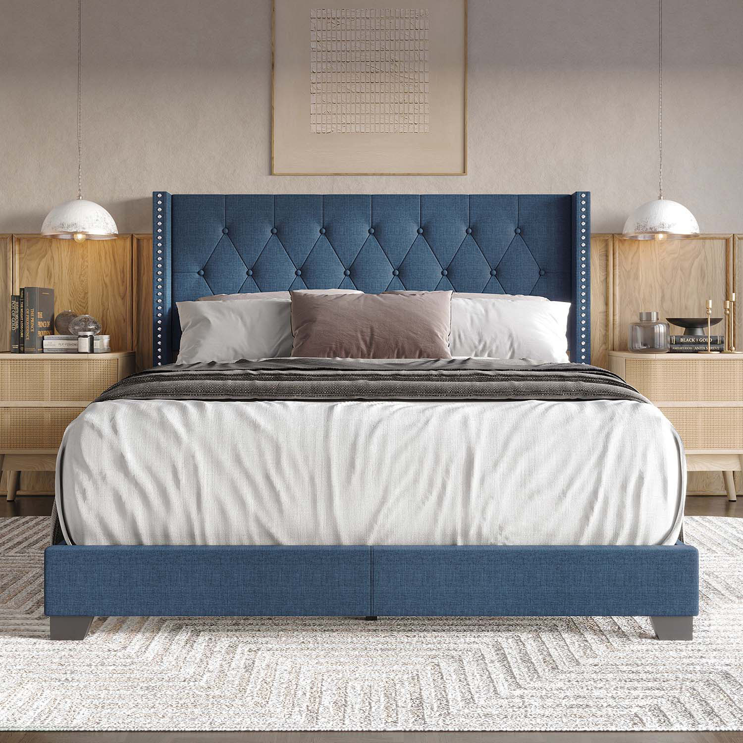 CasePiece C8403QUB-BL-LN beds - View #2