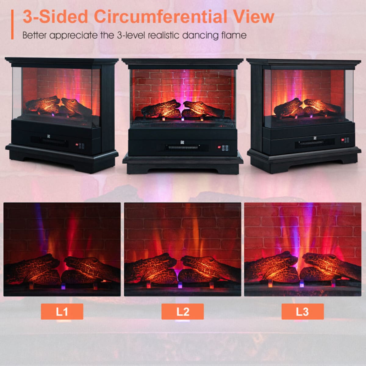 Clihome CL-DKUS-10179 Electric-Fireplaces - View #7