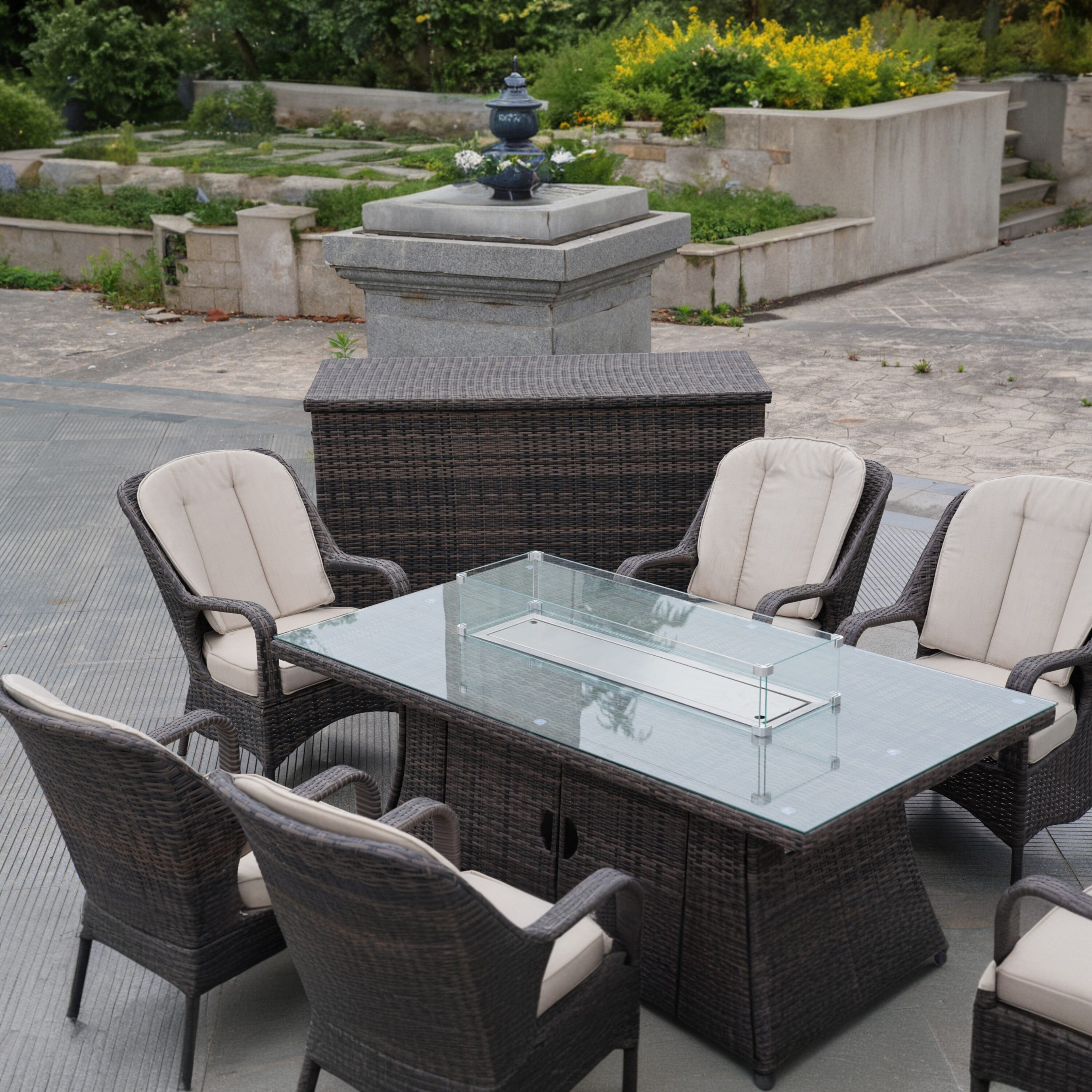 Direct Wicker DWG-06R009&3256B-BR Patio-Dining-Sets - View #9
