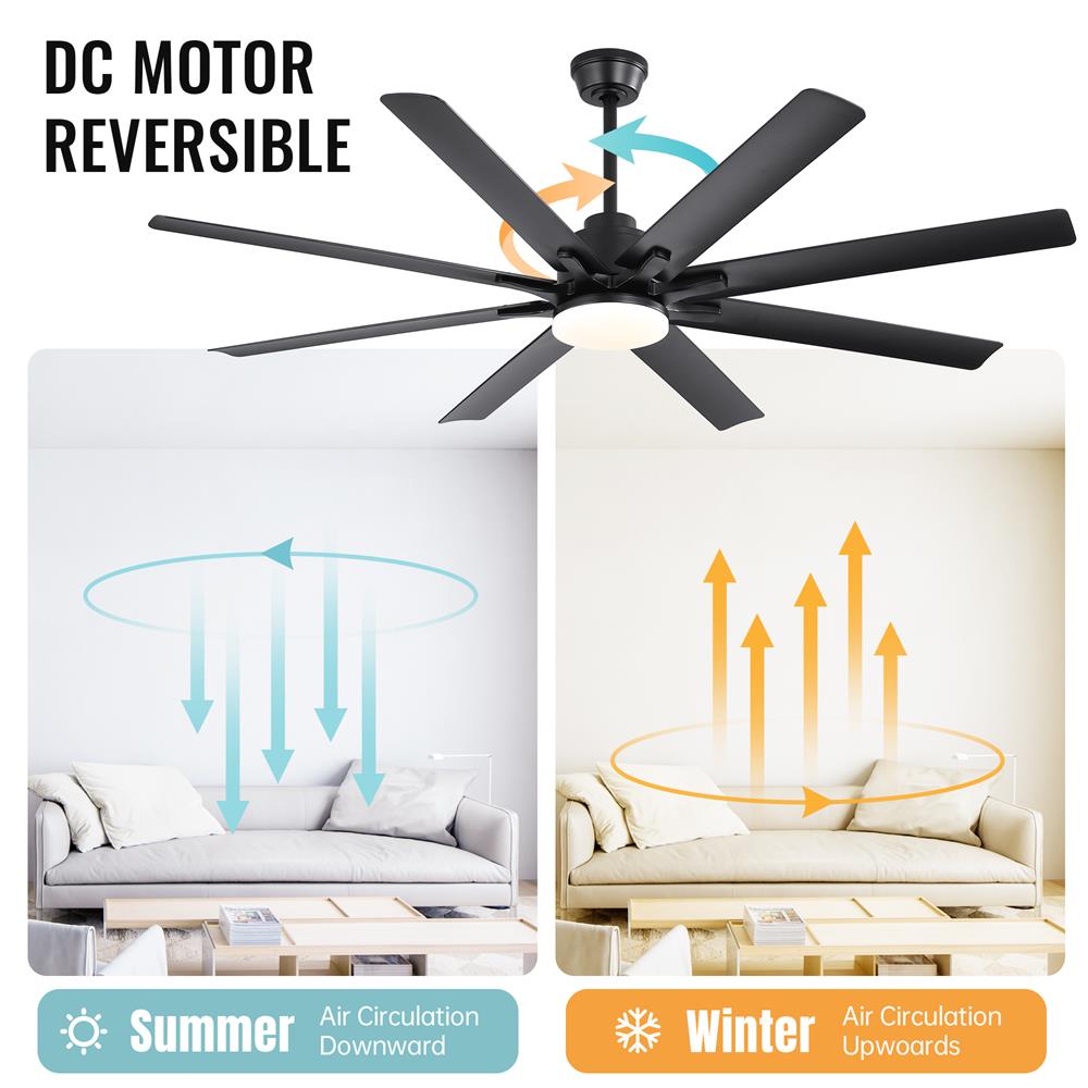 Sofucor LW-66K002SMTY-BK Ceiling-Fans - View #13