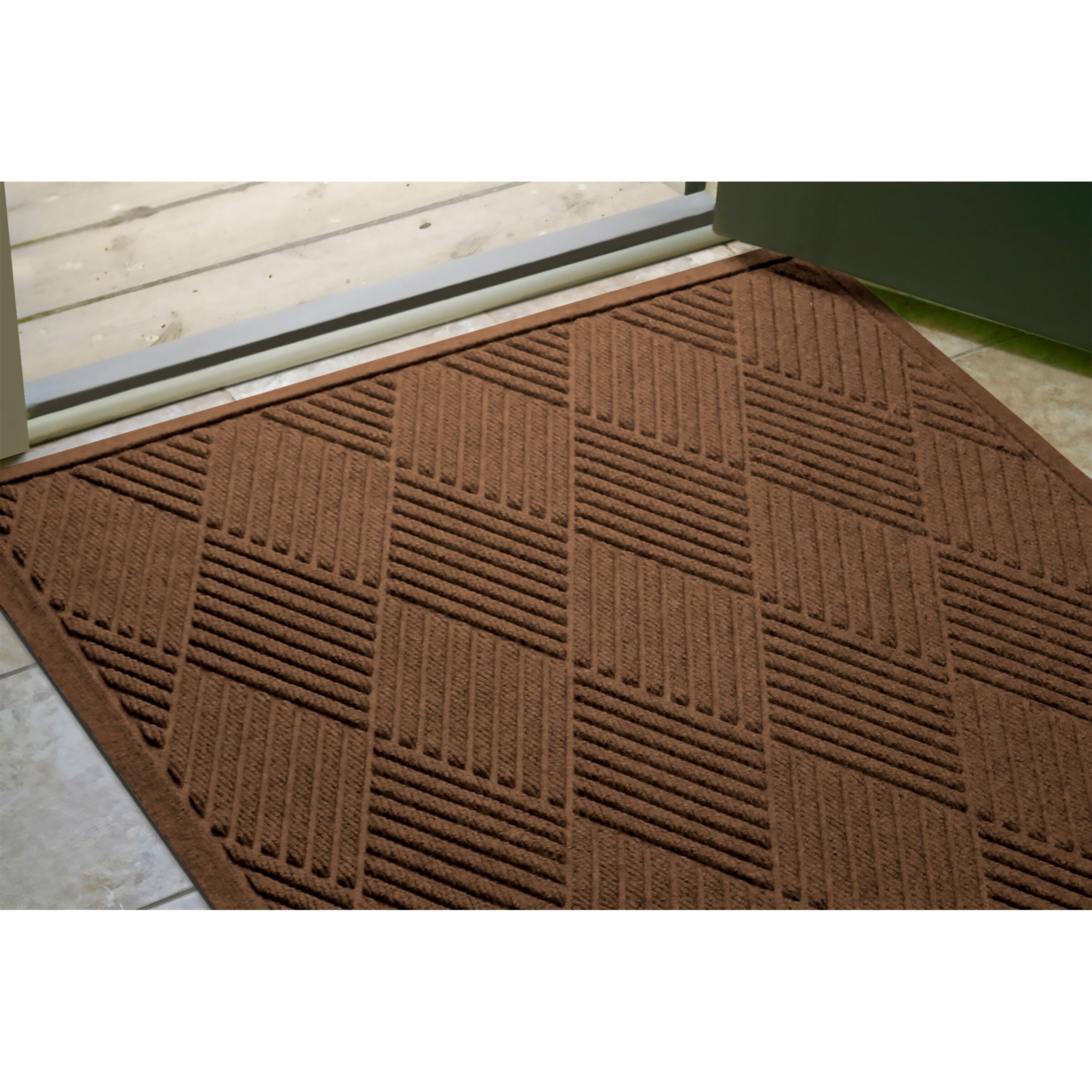 Bungalow Flooring Waterhog Indoor/Outdoor Boot Tray, 15 by 36 inches, Made  in USA, Skid Resistant, Easy to Clean, Catches Water and Debris, Chevron
