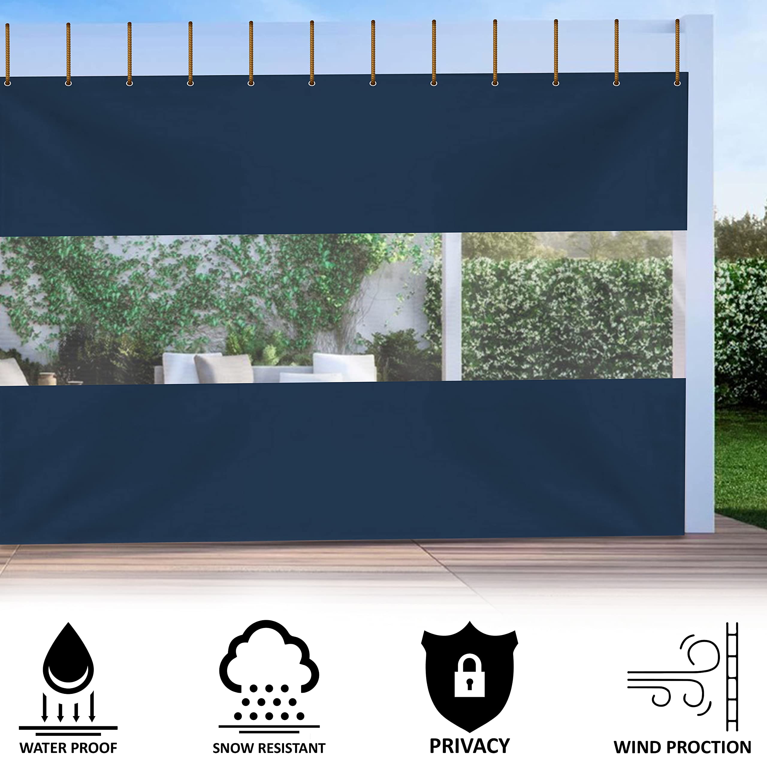 Covers & All CLEARPANEL-M-BLUE-08 carports - View #3