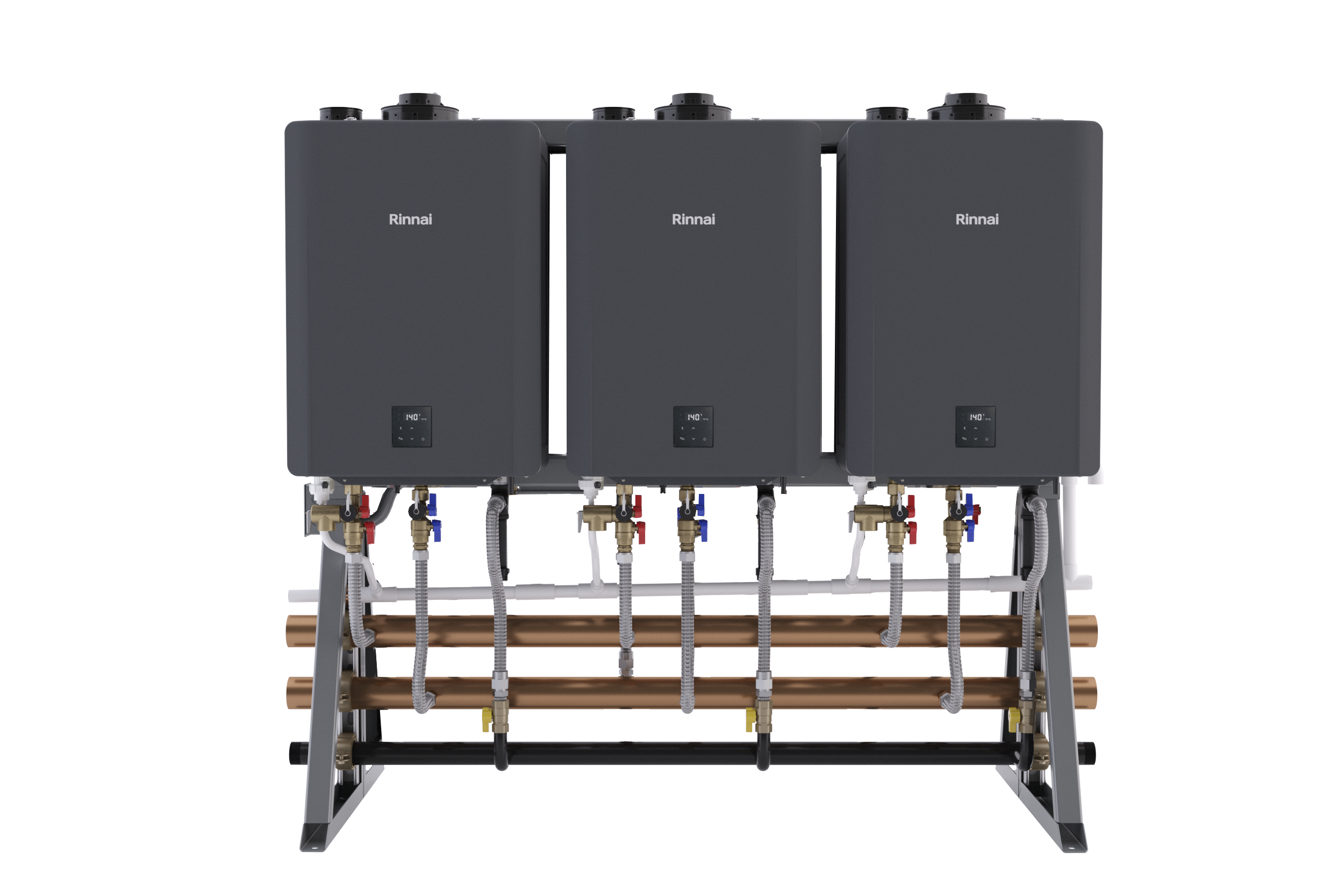Rinnai TRS03ILCXIN 3 Unit Free Standing Rack Inline