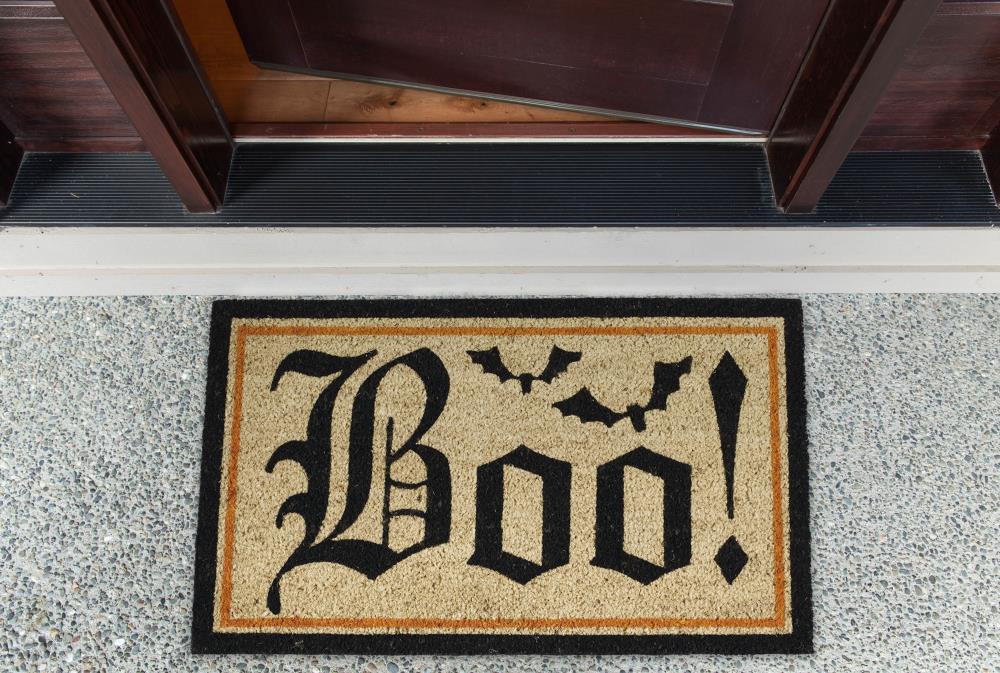 DII 2-ft x 3-ft Gothic Boo Rectangular Indoor or Outdoor Decorative ...