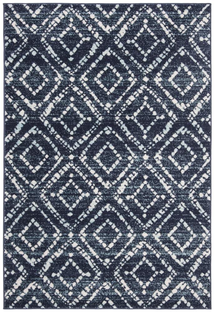 Safavieh Adirondack Avi 8 X 10 (ft) Navy/Ivory Indoor Geometric ...