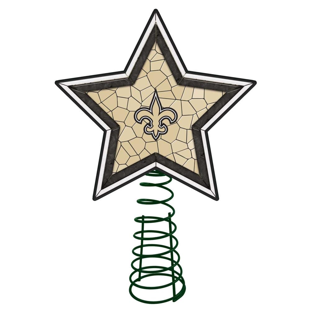 The Memory Company NFL-NOS-2303 10-in Star Team White Christmas Tree Topper