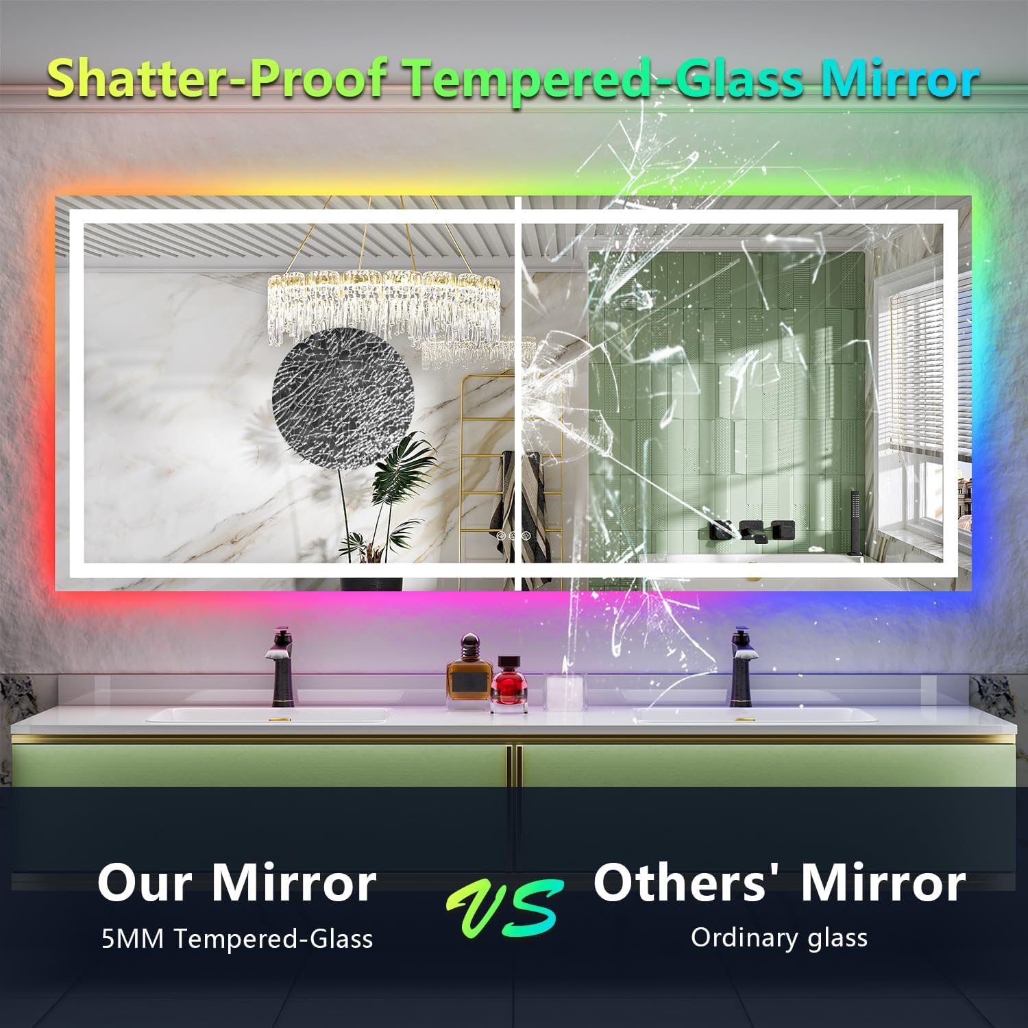 waterpar TKLO-2031 Framed-Bath-Mirrors - View #4