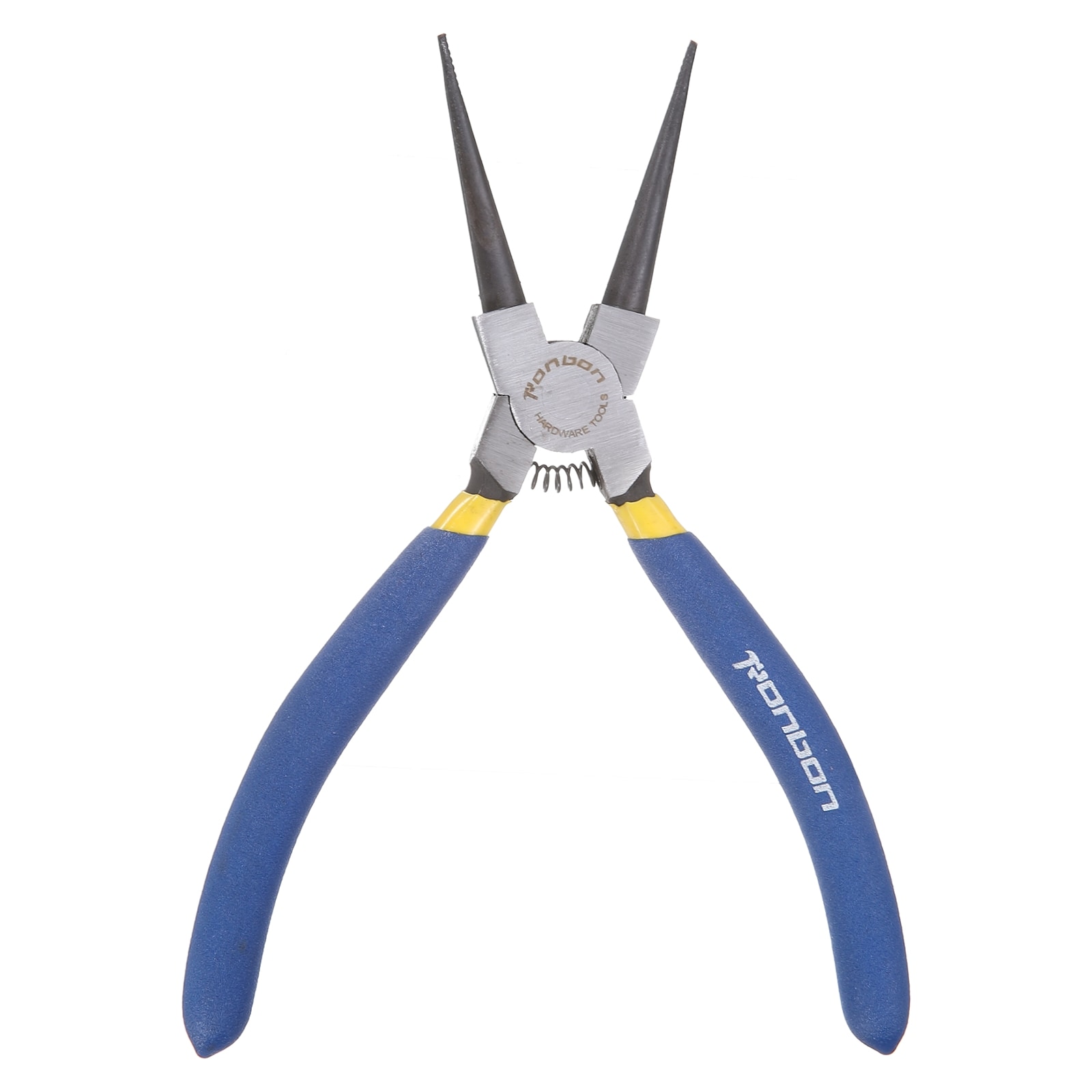 Harfington Snap Ring Plier 7 Inch Internal Circlip Pliers with 0.08 Inch Straight Jaw Tip for Ring Remove Retaining Pliers Blue #S26051100UX7460