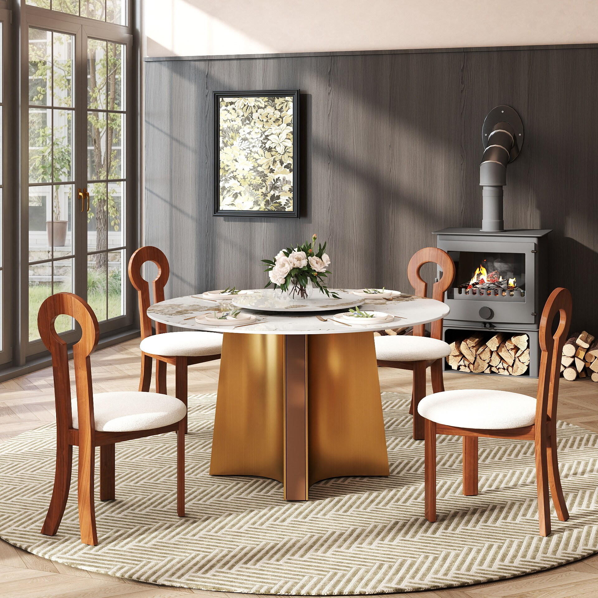 BuotiqHom DH-B-135P60-1G Dining-Tables - View #4