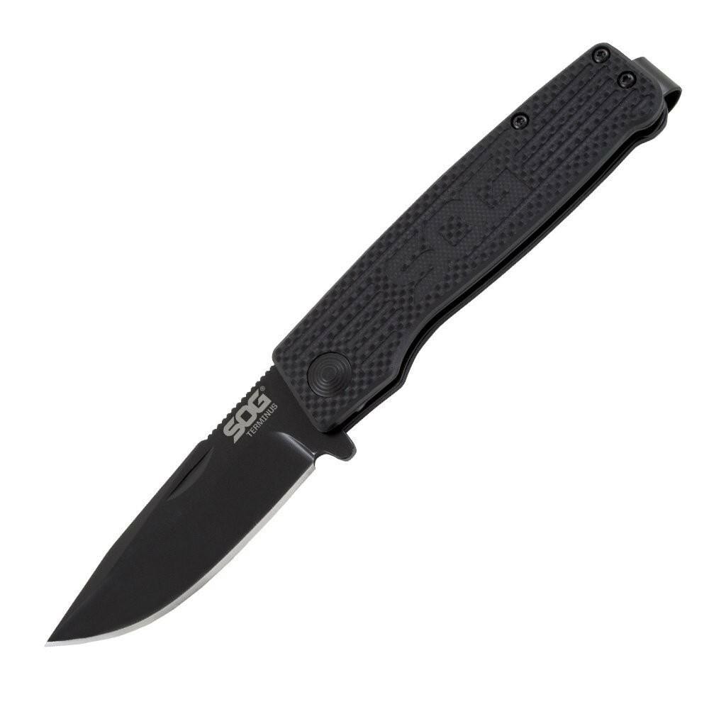 SOG SGS047  TM1002-BX Terminus Joint Folding Knife- Black
