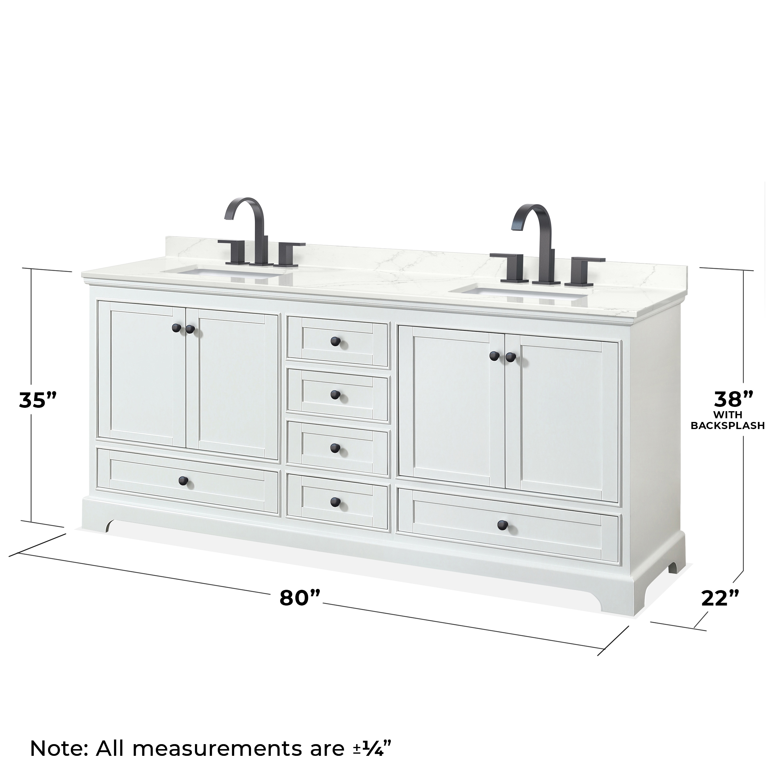 Wyndham Collection WCS202080DWBGTUS3M24 Bath-Vanity-Combo - View #5