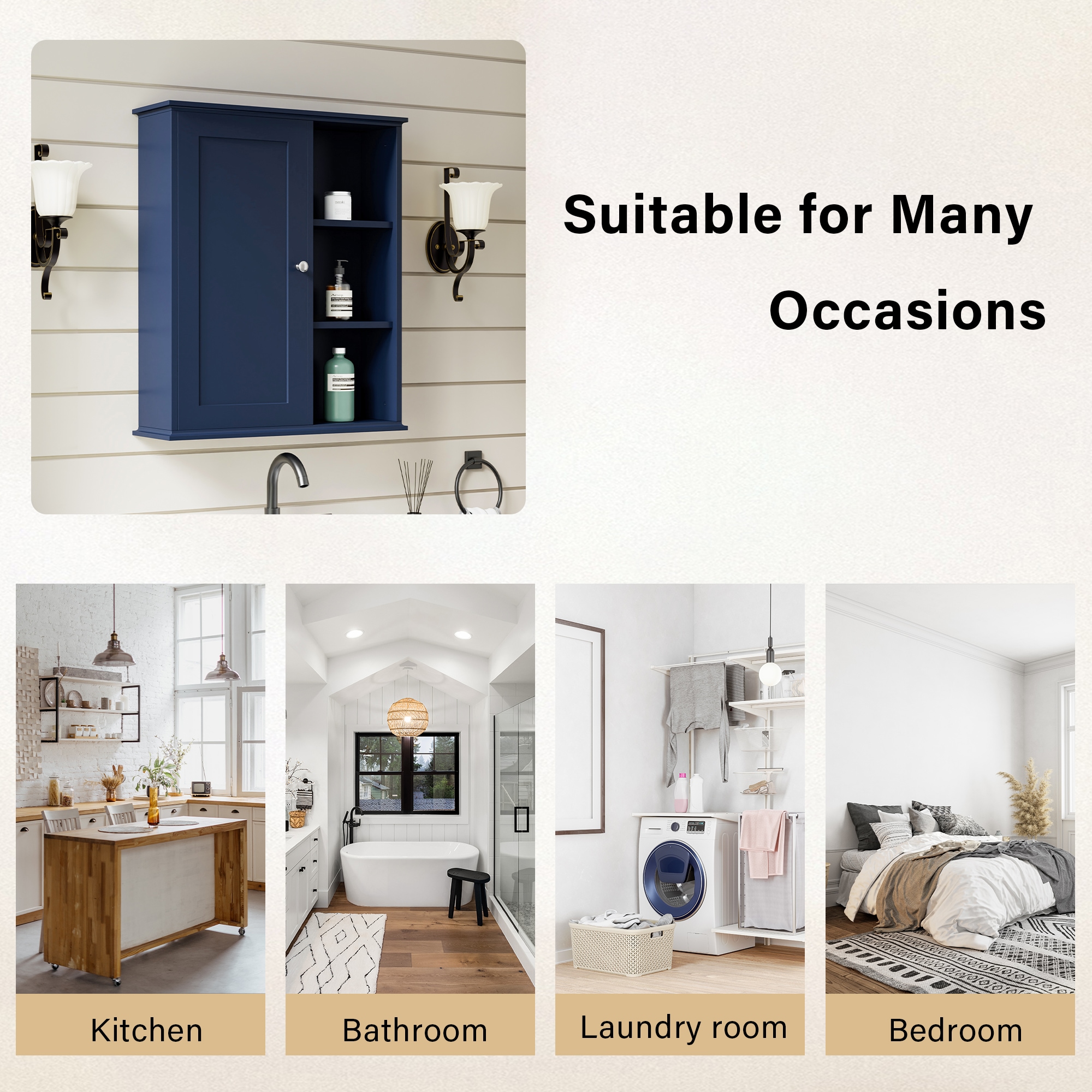 WELLFOR GFKM3C-BL Bathroom-Wall-Cabinets - View #11