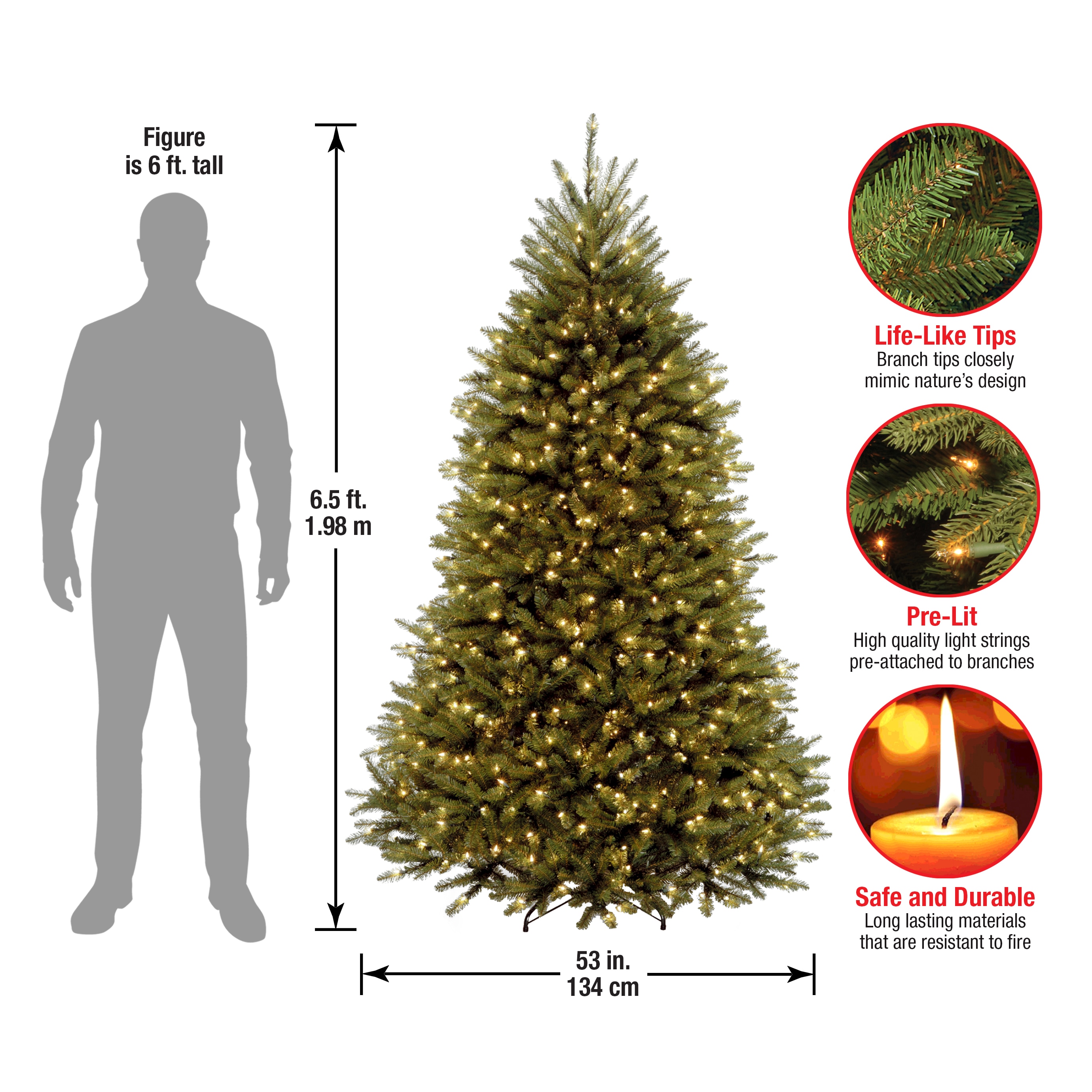 National Tree Company DUH-65LO Artificial-Christmas-Trees - View #7