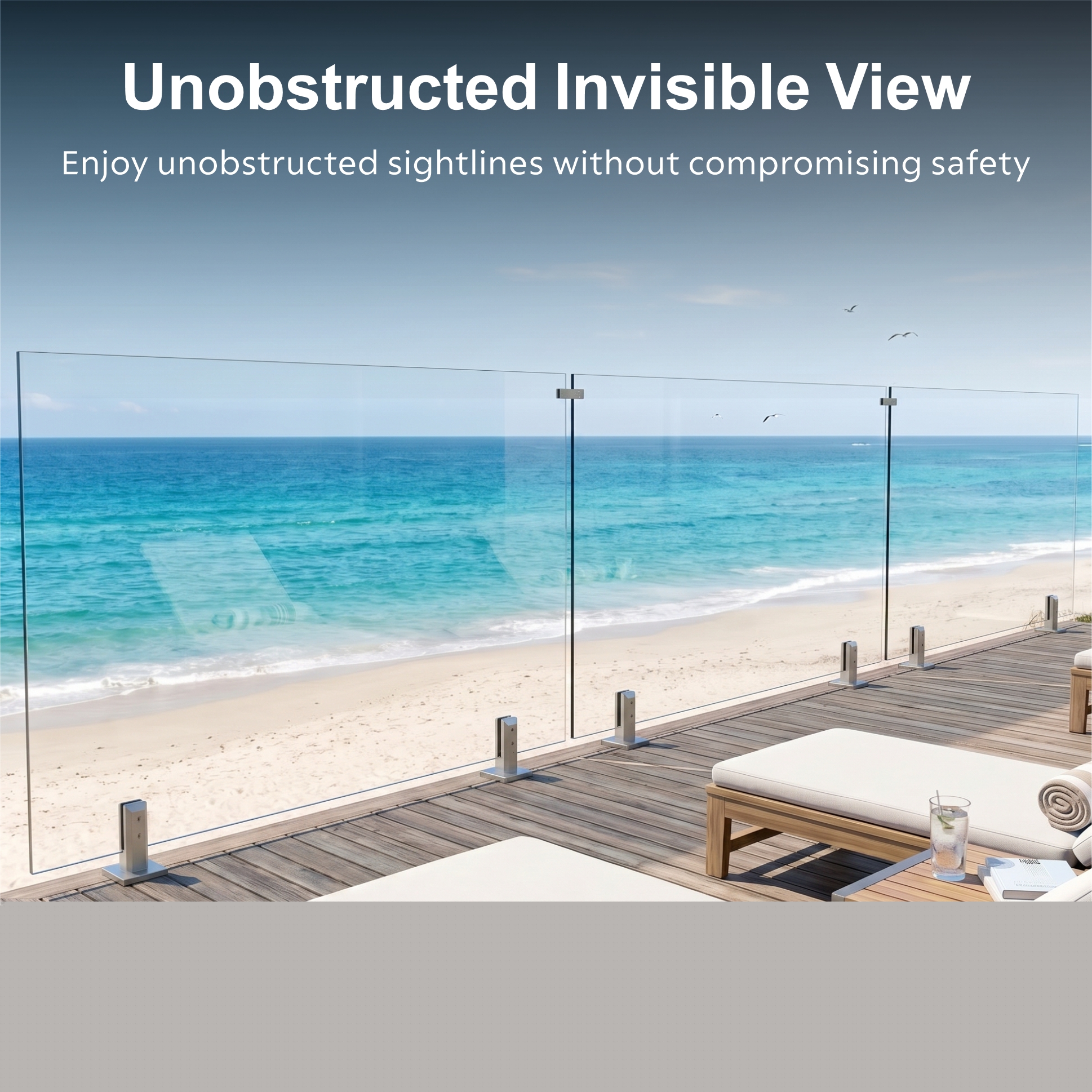 UNIKOO 112-115X44-3PC-BN railings - View #4