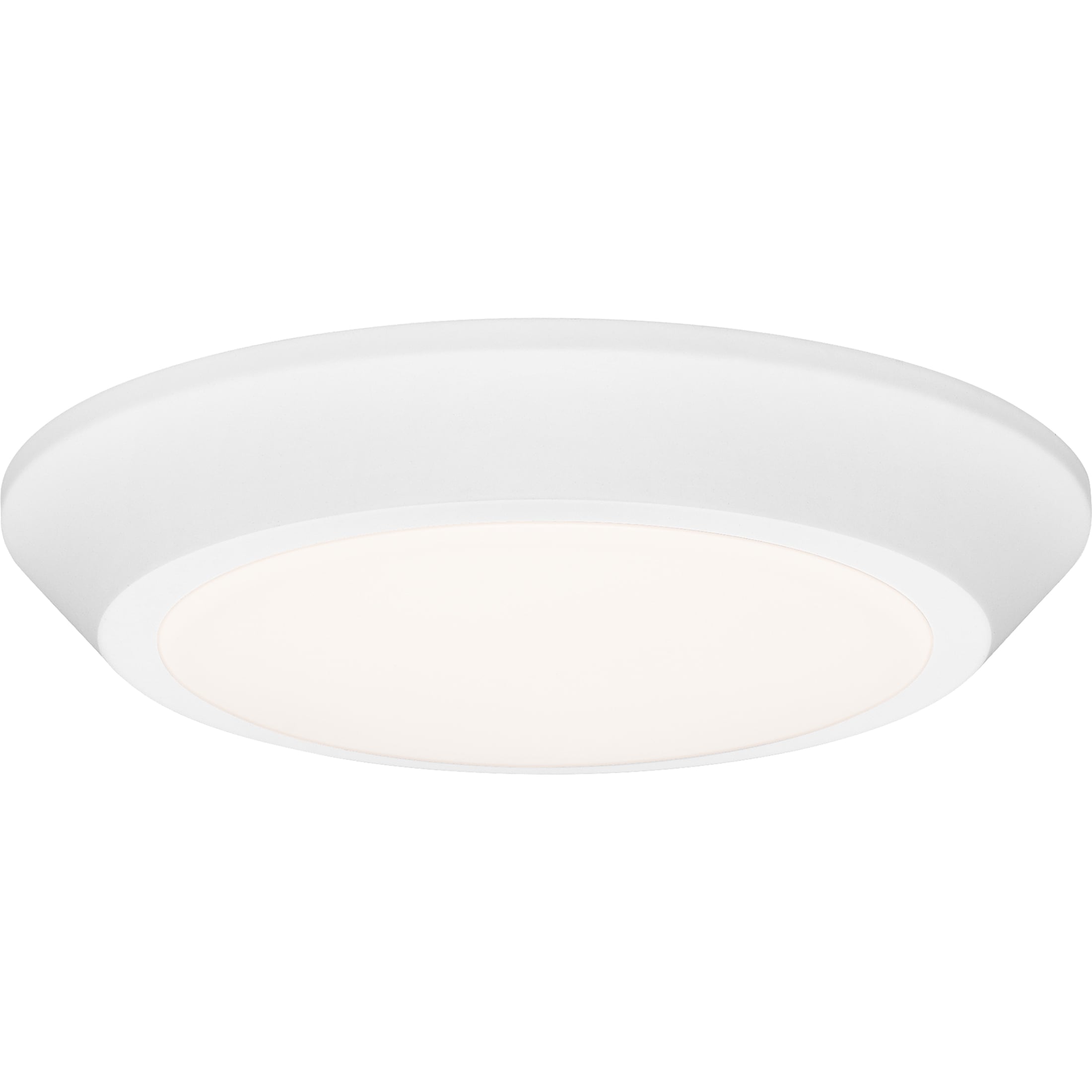 Quoizel Verge 1-Light 5.5-in White Lustre LED Flush Mount Light