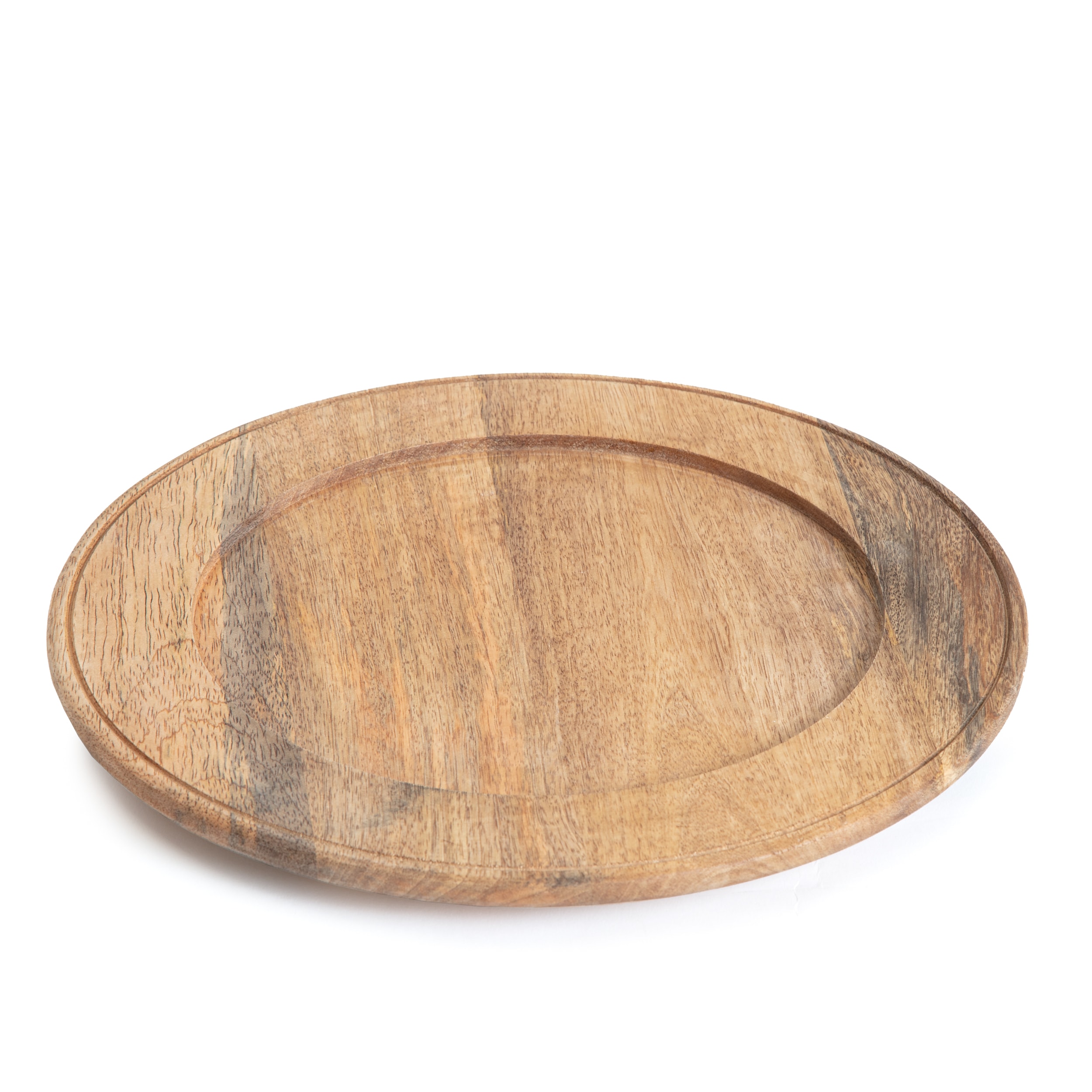 allen + roth Brown Wood Coastal Decorative Plate TK3465AL at Lowes.com