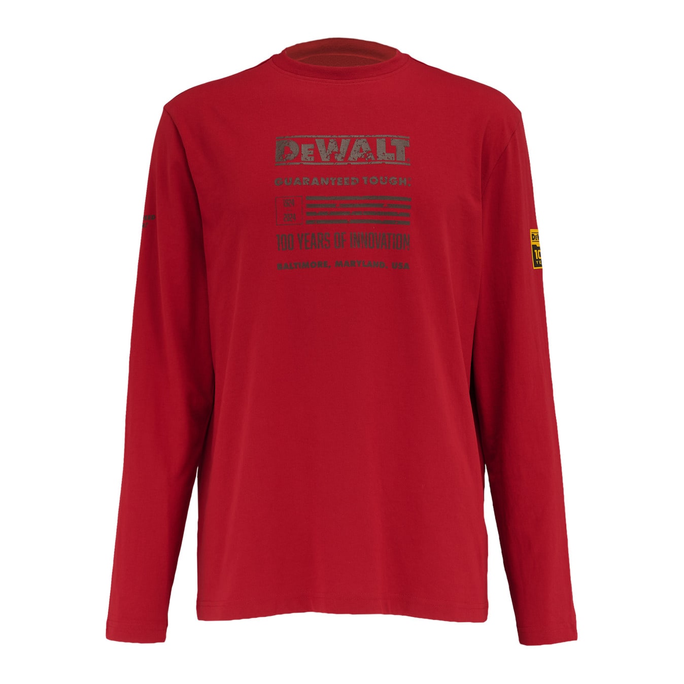 DEWALT DXWW50069-RED-M Men's Red Long sleeve T-shirt ( Medium )