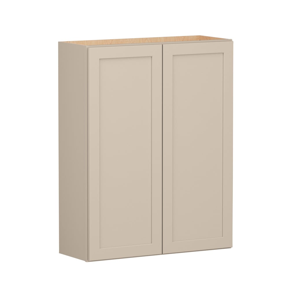 Shenandoah Breckenridge FOL 33-in W x 42-in H x 12-in D Oat Painted Wall Fully Assembled Cabinet Recessed Panel Shaker
