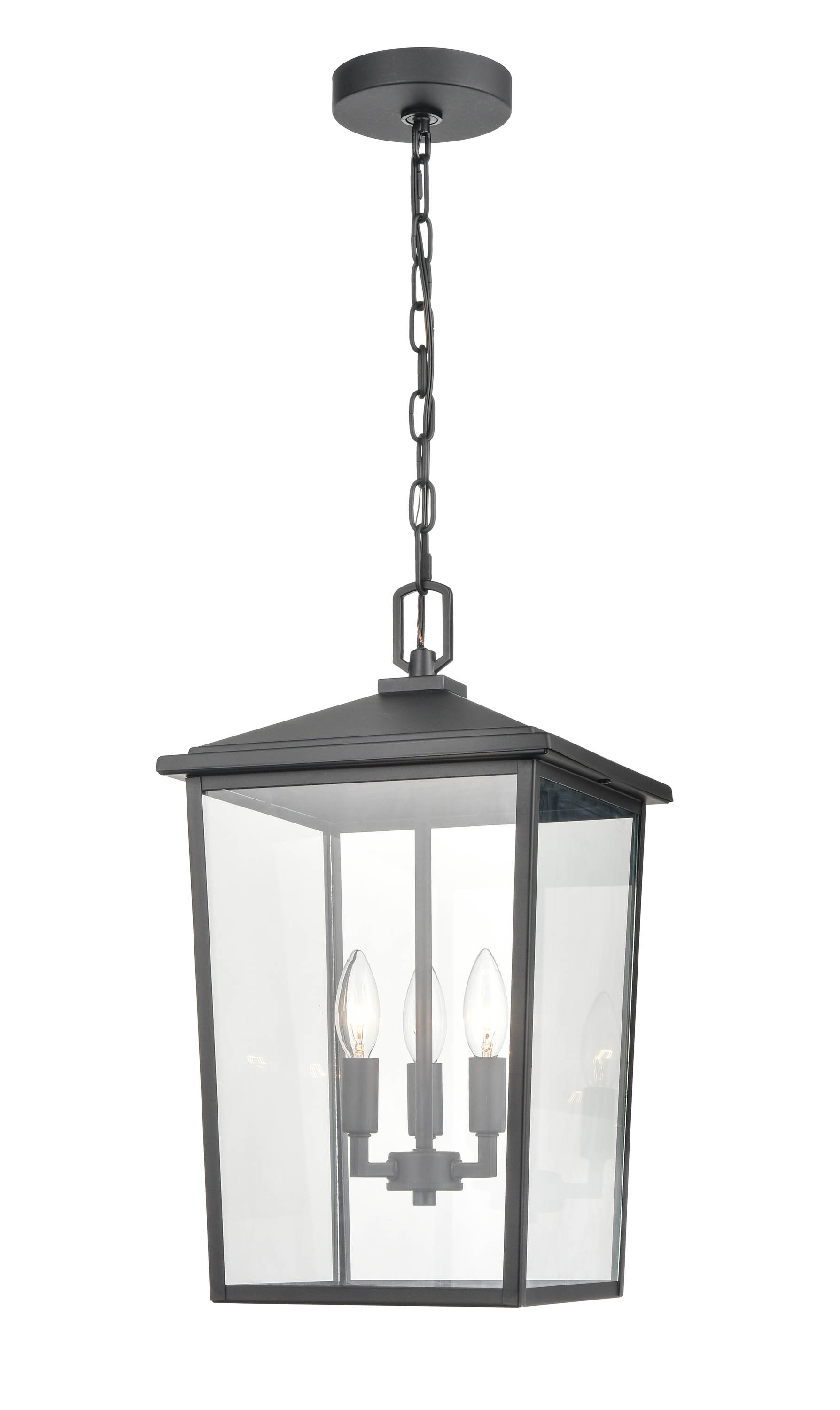 Millennium Lighting Fetterton 3-Light Powder Coat Black Transitional ...