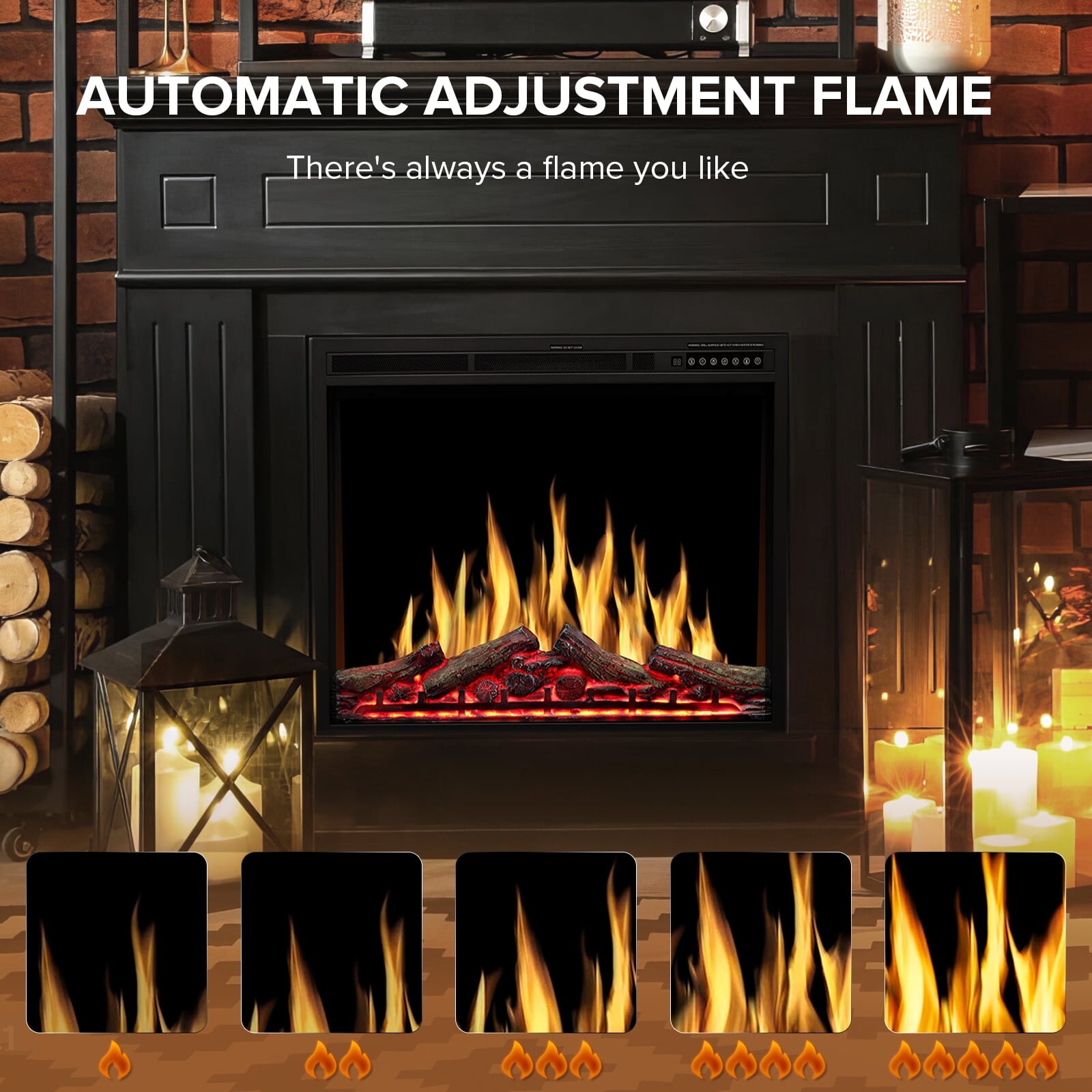 COWSAR 936BXB Electric-Fireplaces - View #3