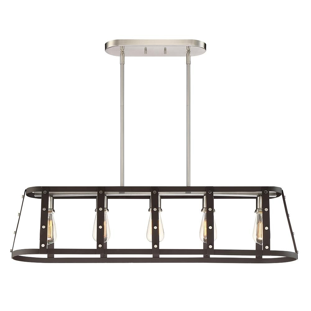 Designers Fountain Presidio Rustique Industrial Linear Kitchen Island Light