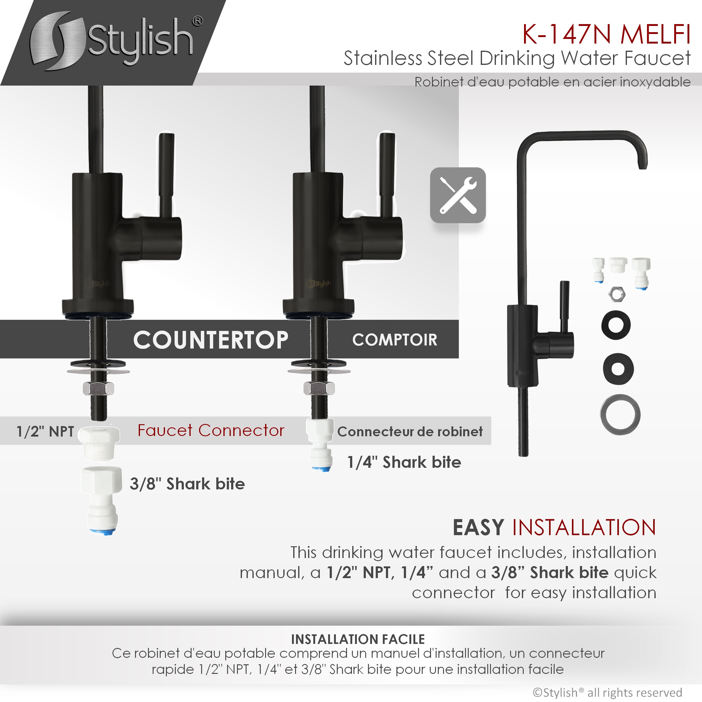 Stylish K-147N Kitchen-Faucets - View #7