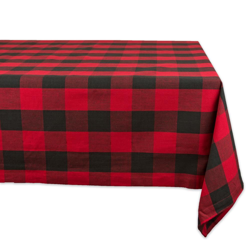 DII CAMZ36213 Red and Black Tablecloth