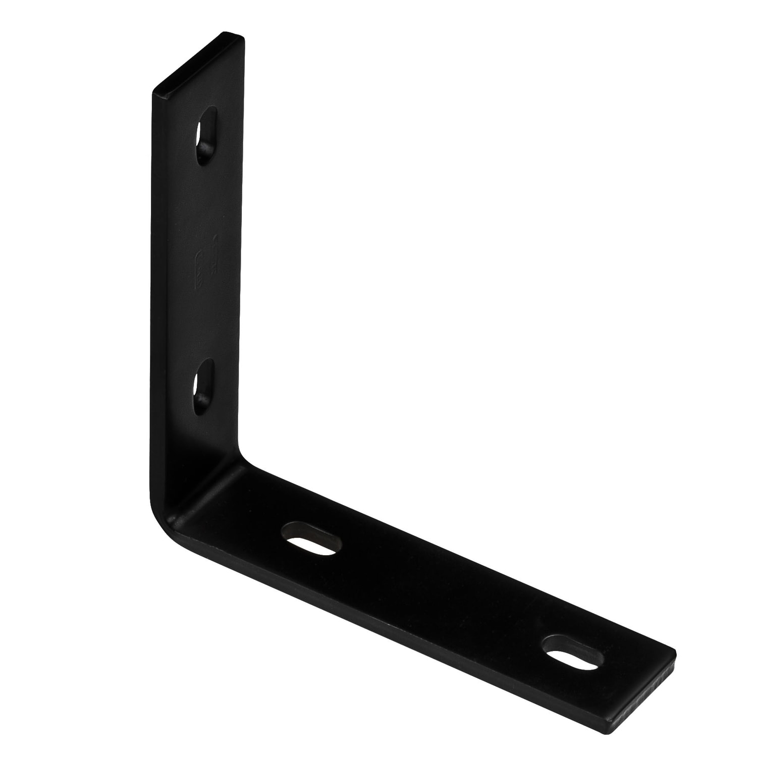 National Hardware National Hardware 6.25 in. H x 1.5 in. W x 0.25 in. D Black Carbon Steel Corner Brace