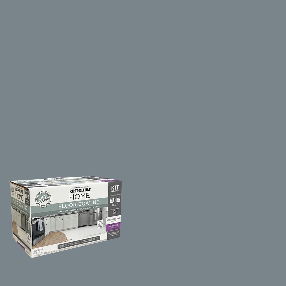 Rust-Oleum 363704T Home Floor Coating French Gray Semi-gloss Interior Porch and Floor paint ( Kit )