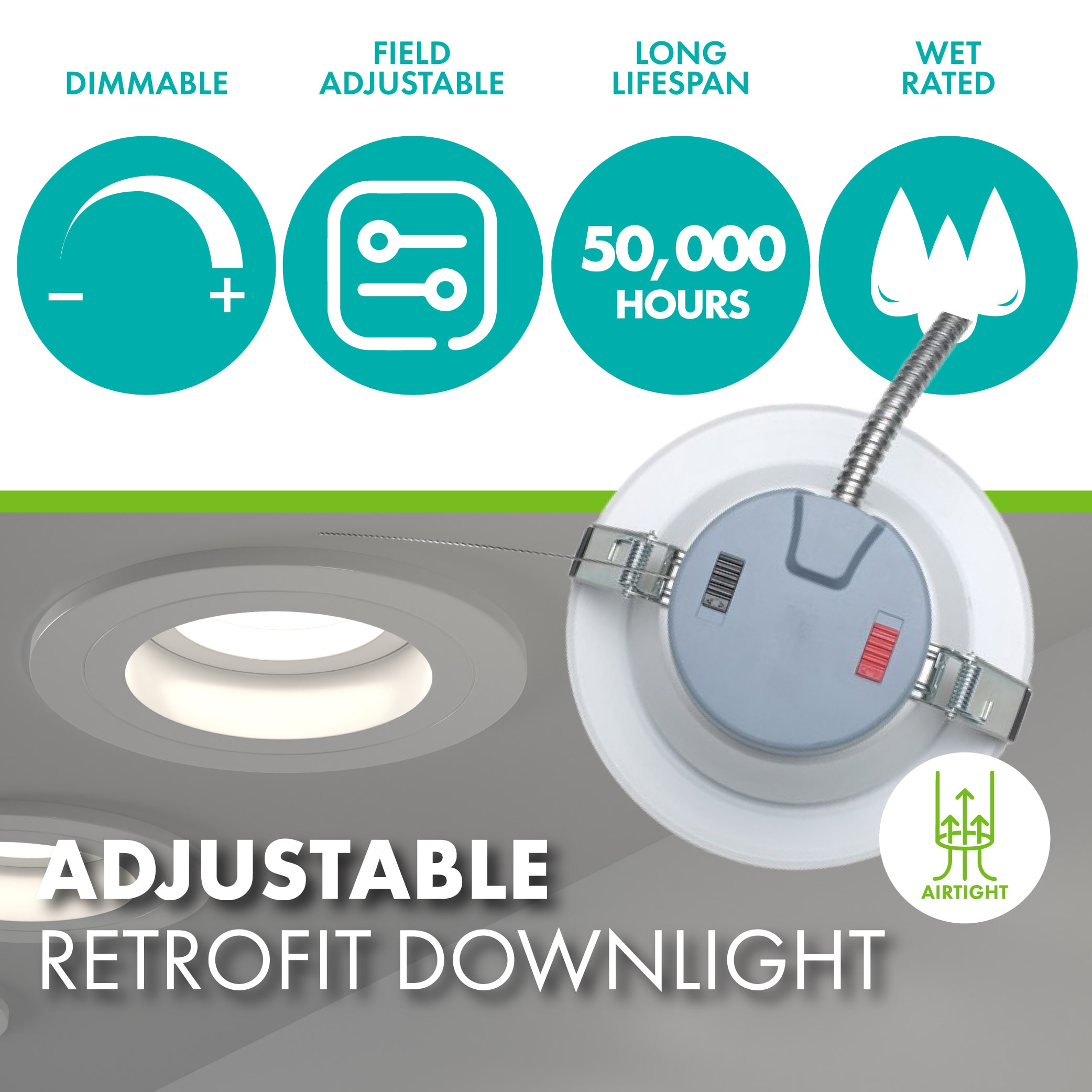 Simply Conserve L7/18-DL6-30/40-D-AD Led-Retrofit-Downlight - View #2