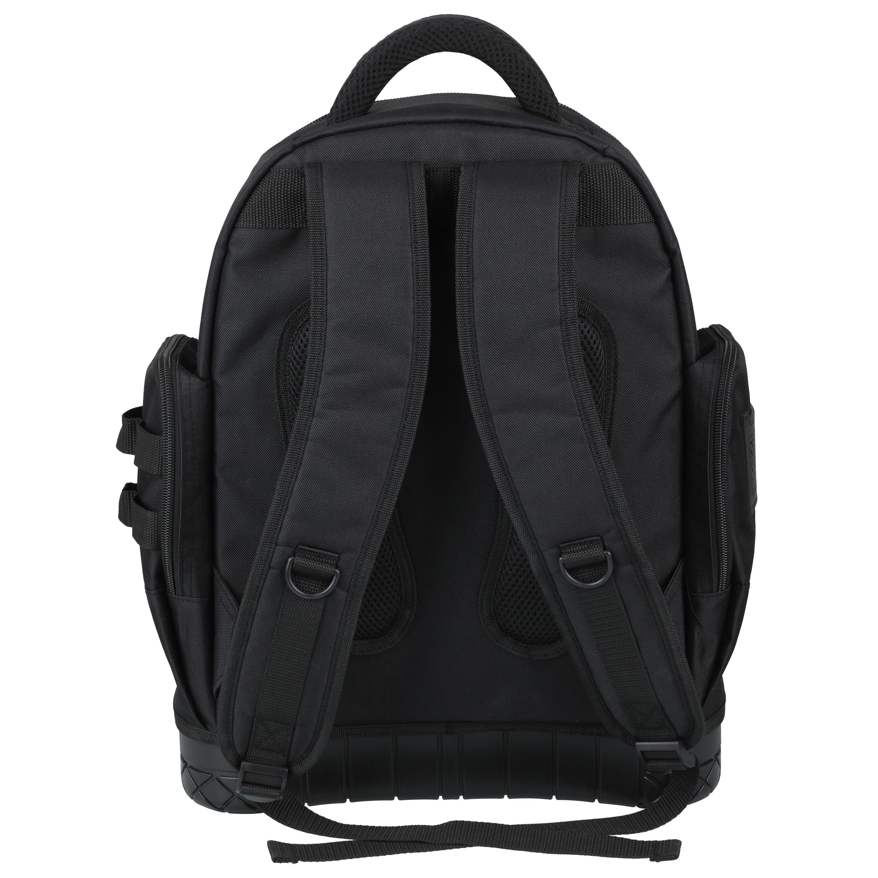 OLYMPIA Black Water-resistant Cotton 14.37-in Zippered Backpack in the ...
