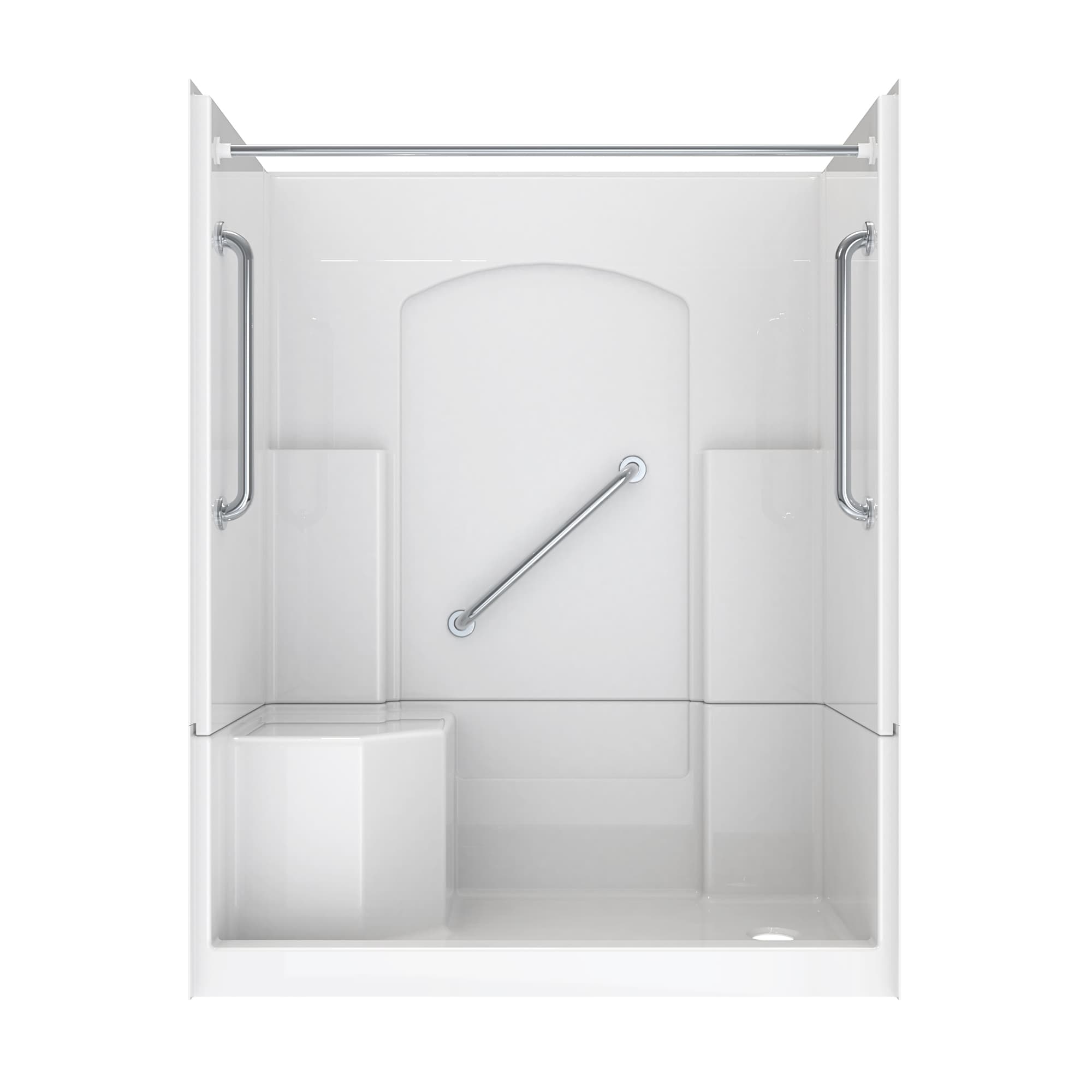 Laurel Mountain L3260SH1S4PLWC2 Alcove-Shower-Kit - View #2