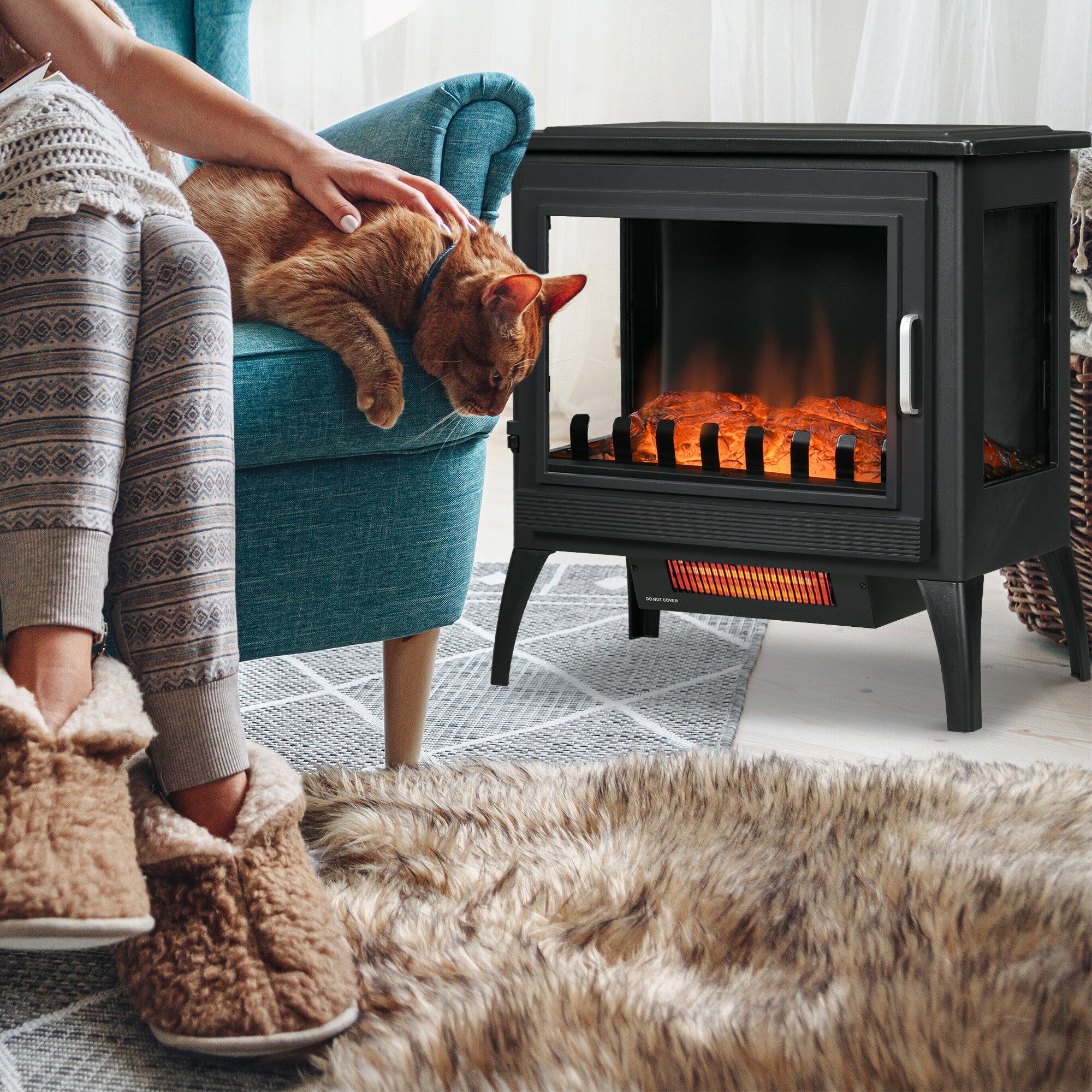 Kahomvis AOS-QP1092-580 Electric-Fireplaces - View #2