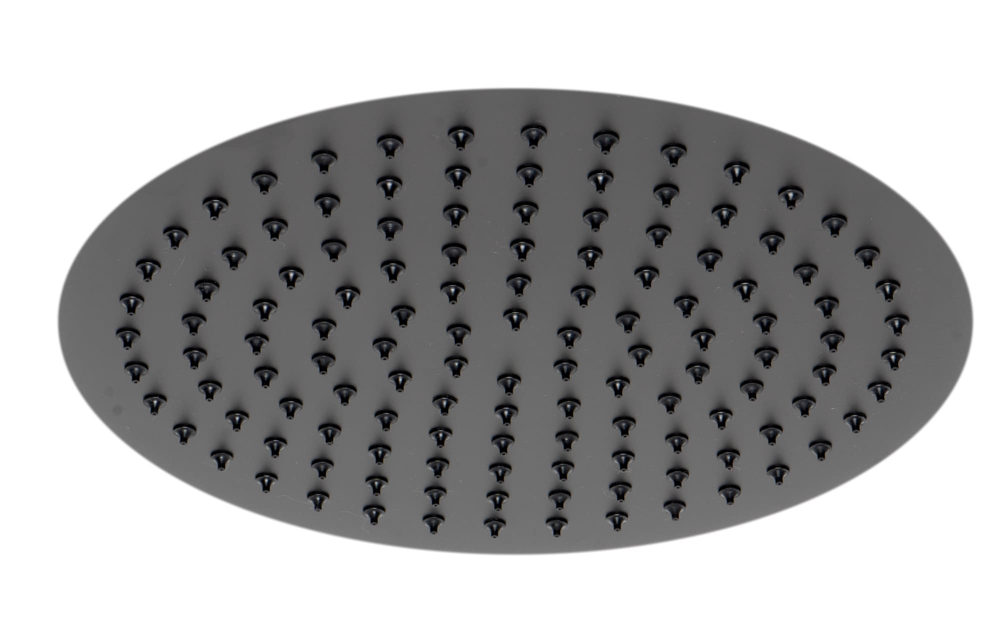 Matte Black 12" Round Ultra-Thin Stainless Steel Rain Shower Head