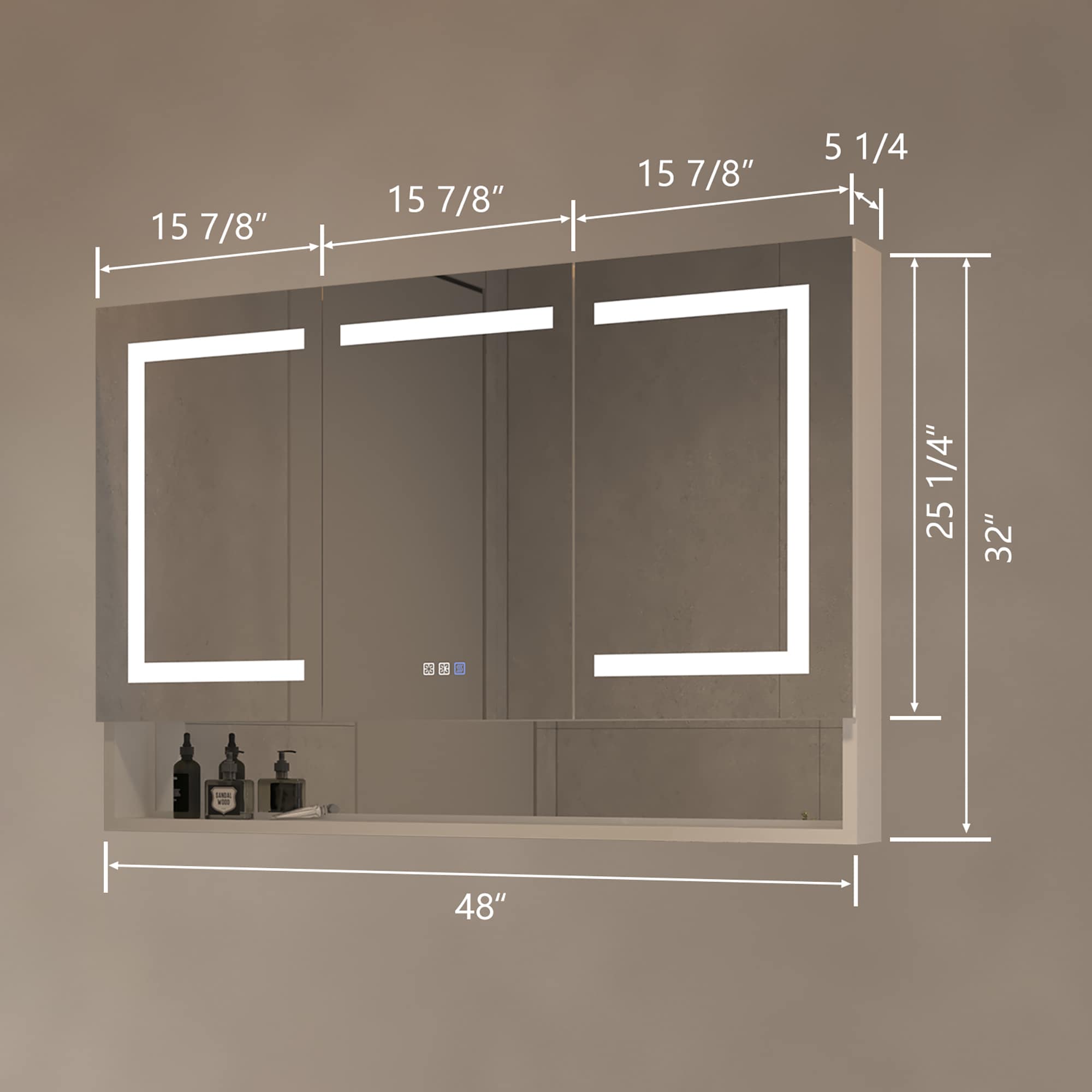 Forclover JSEX4832VFX Bathroom-Medicine-Cabinets - View #8