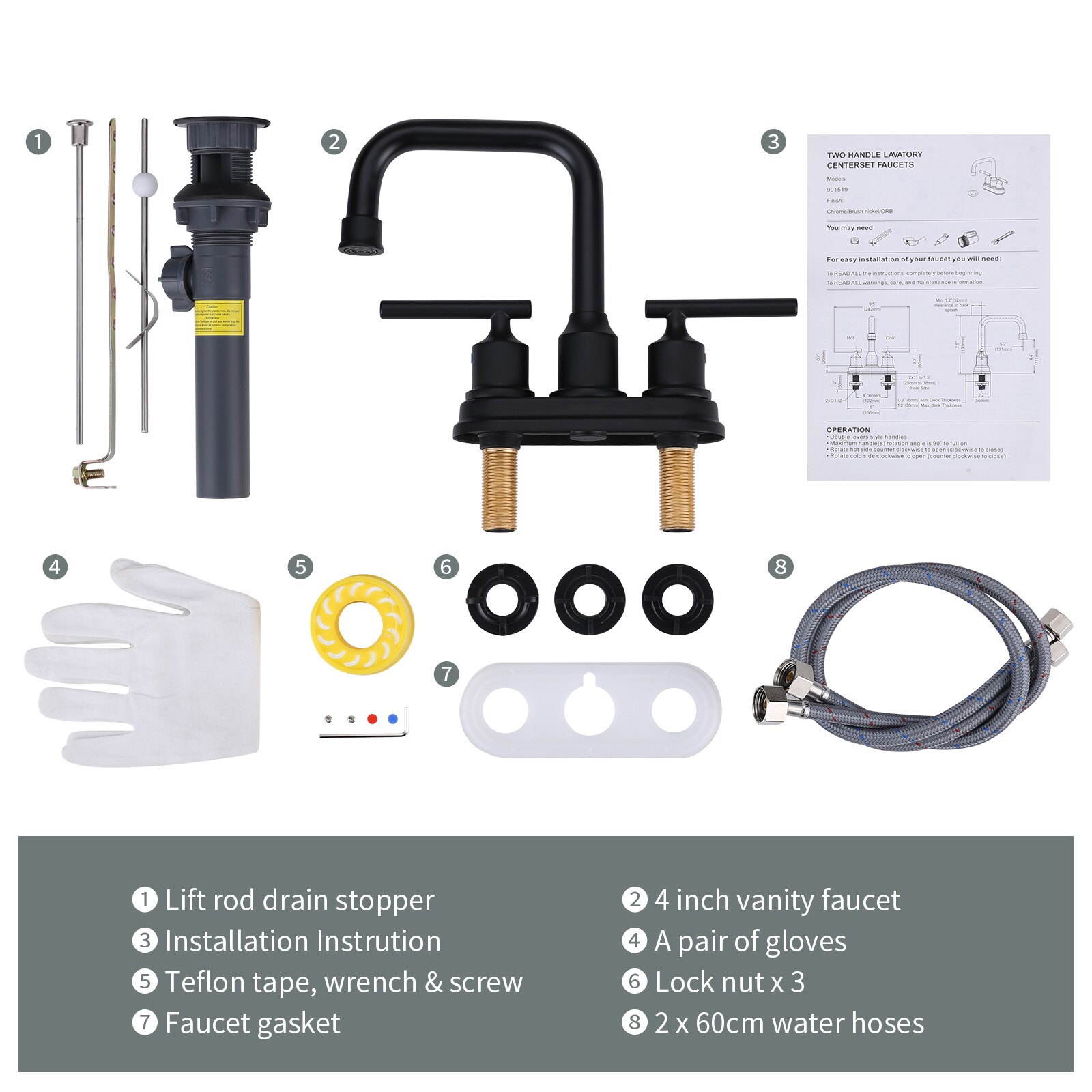 WOWOW 2321400B-LW Lavatory-Faucets - View #7