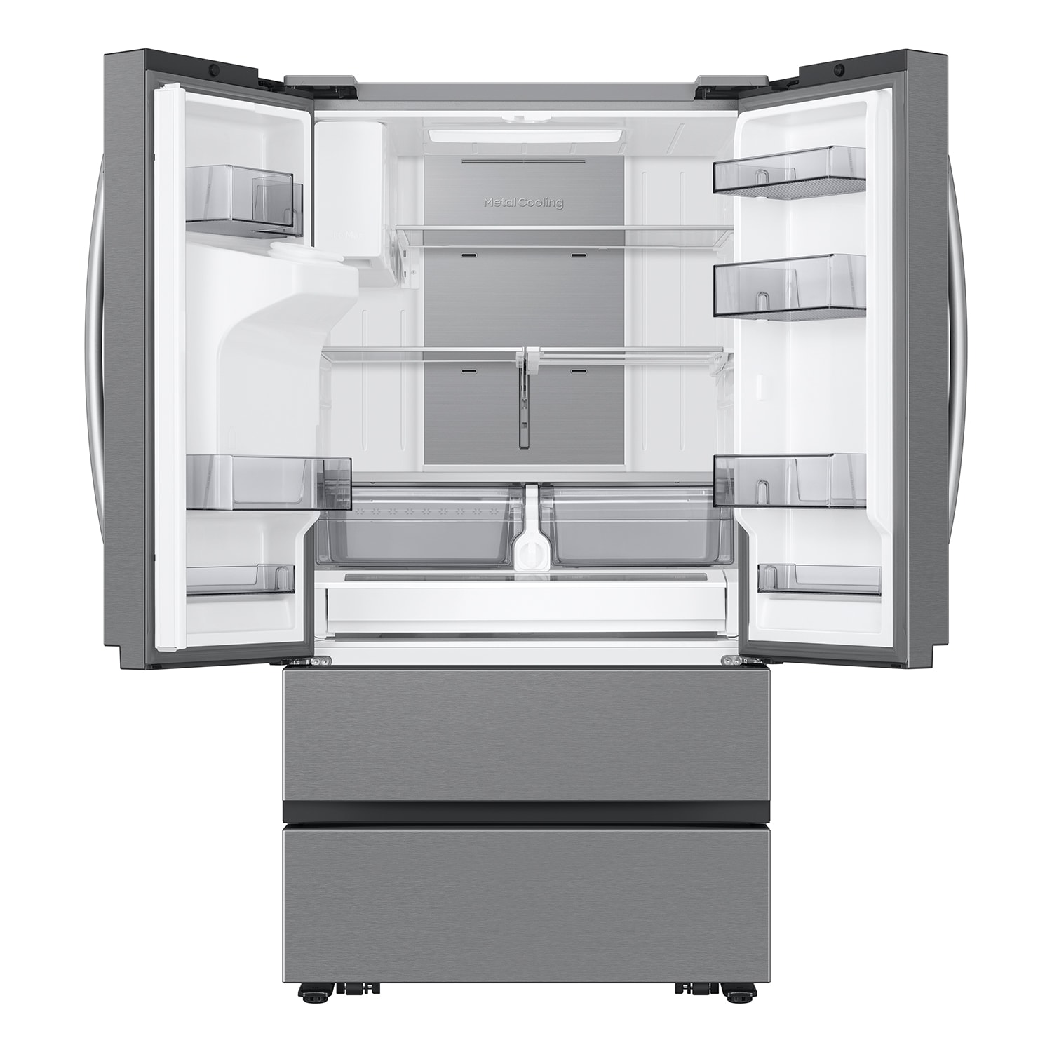 Samsung Counter-depth Mega Capacity 24.5-cu ft 4-Door Smart French Door ...