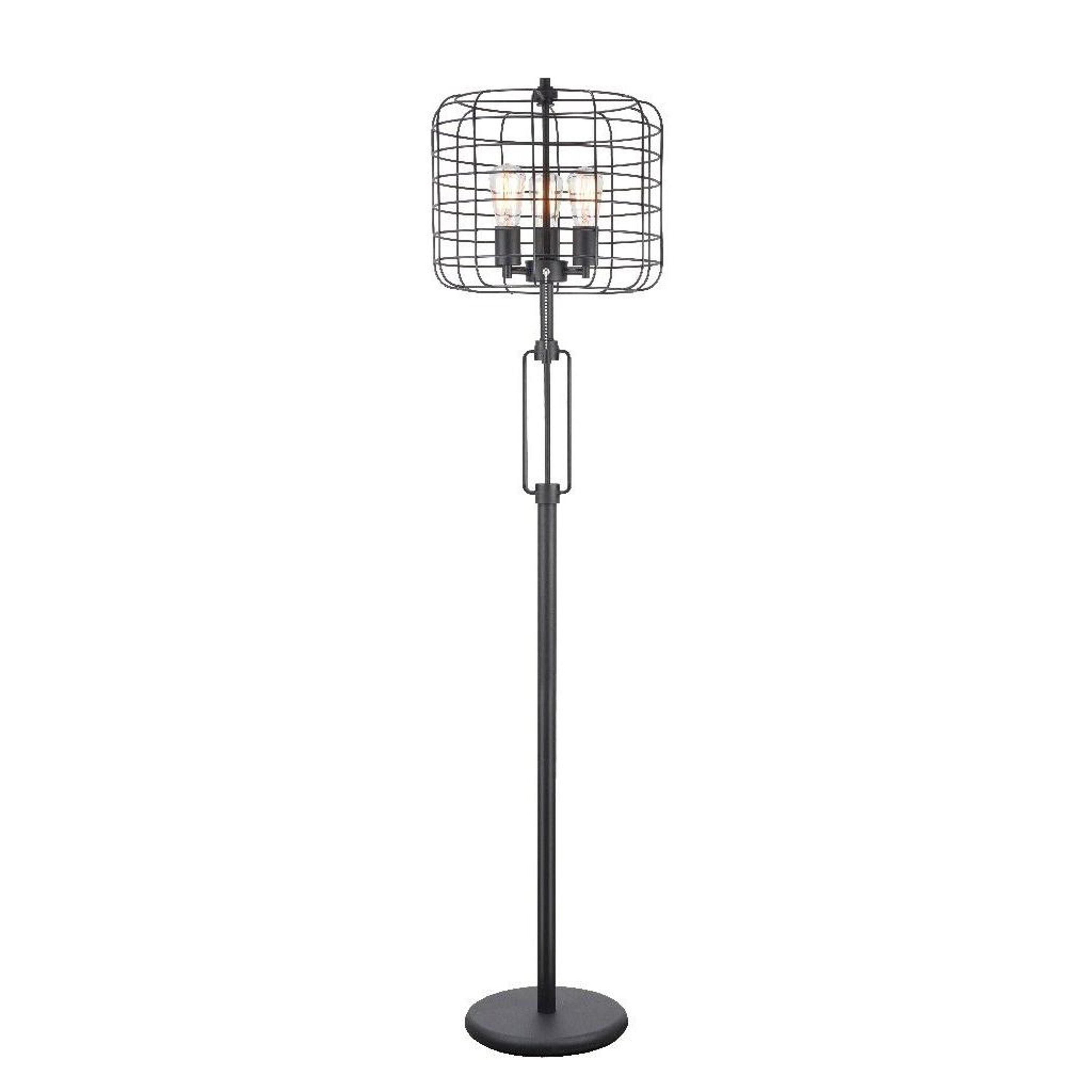 industrial style black floor lamp