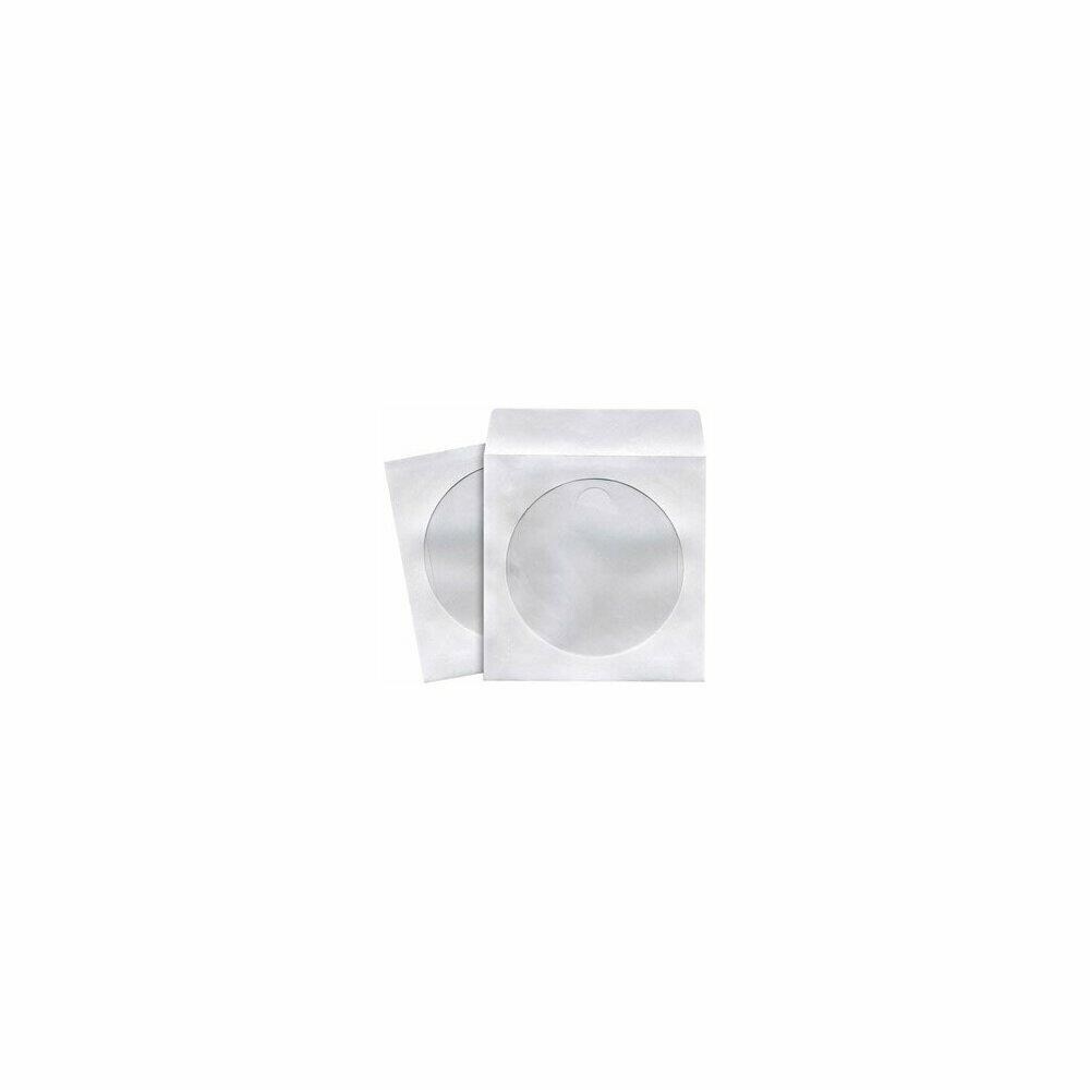  ZX9PTR13831 CD DVD Storage Sleeves 100-pk White