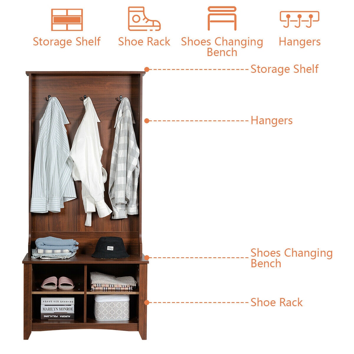 Costway GYM03687 Coatrack-Stands-Pedestals - View #3