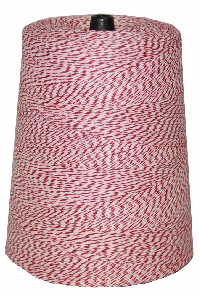 T.W. Evans Cordage 4-Ply 9600 ft. 2 lb. Variegated Red and White Twine Cone  - Cotton String for Crafts, Bundling, Bakery - Energy Star Rated in the  String & Twine department at