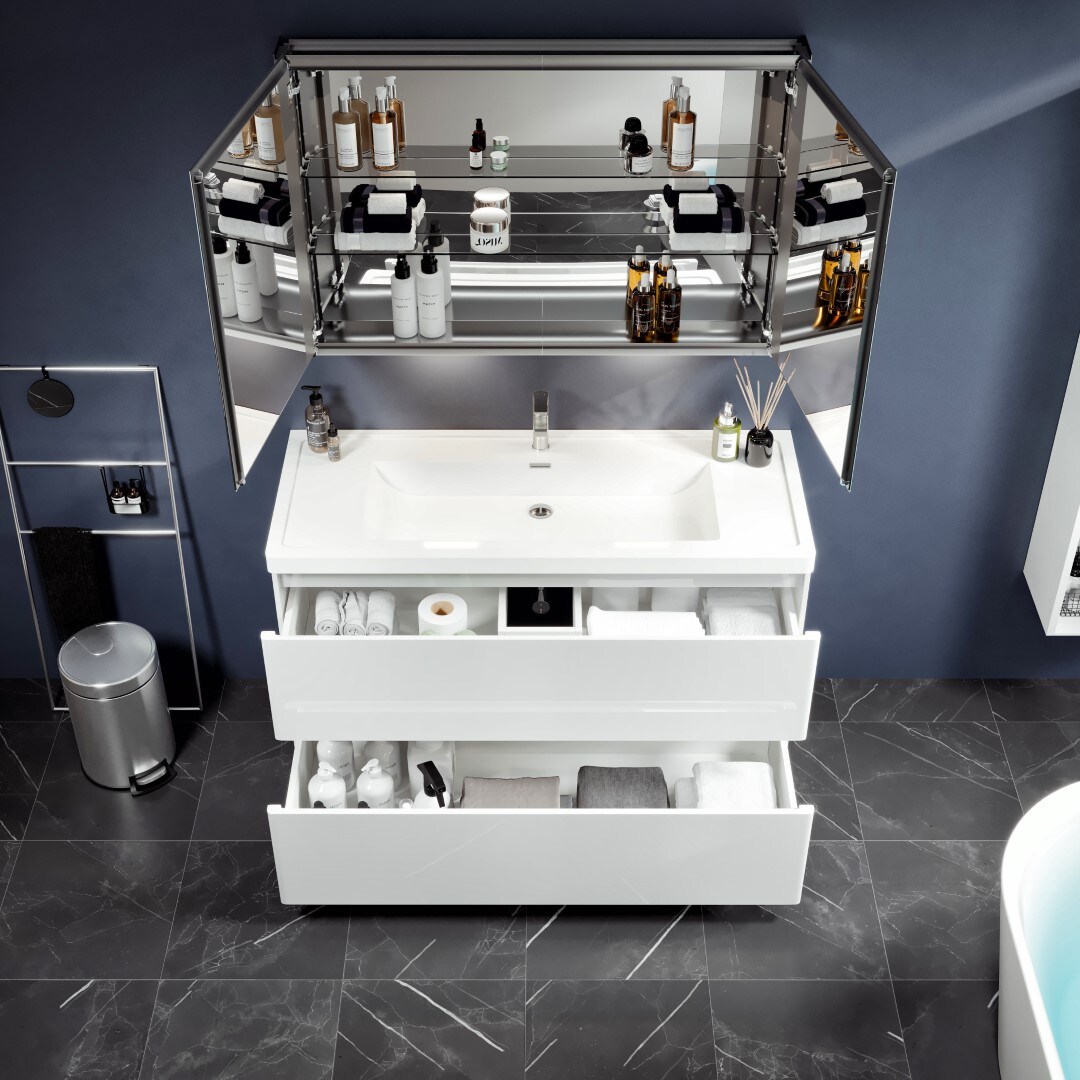 Eviva EVVN1200-SS-48WH-FS Bath-Vanity-Combo - View #3