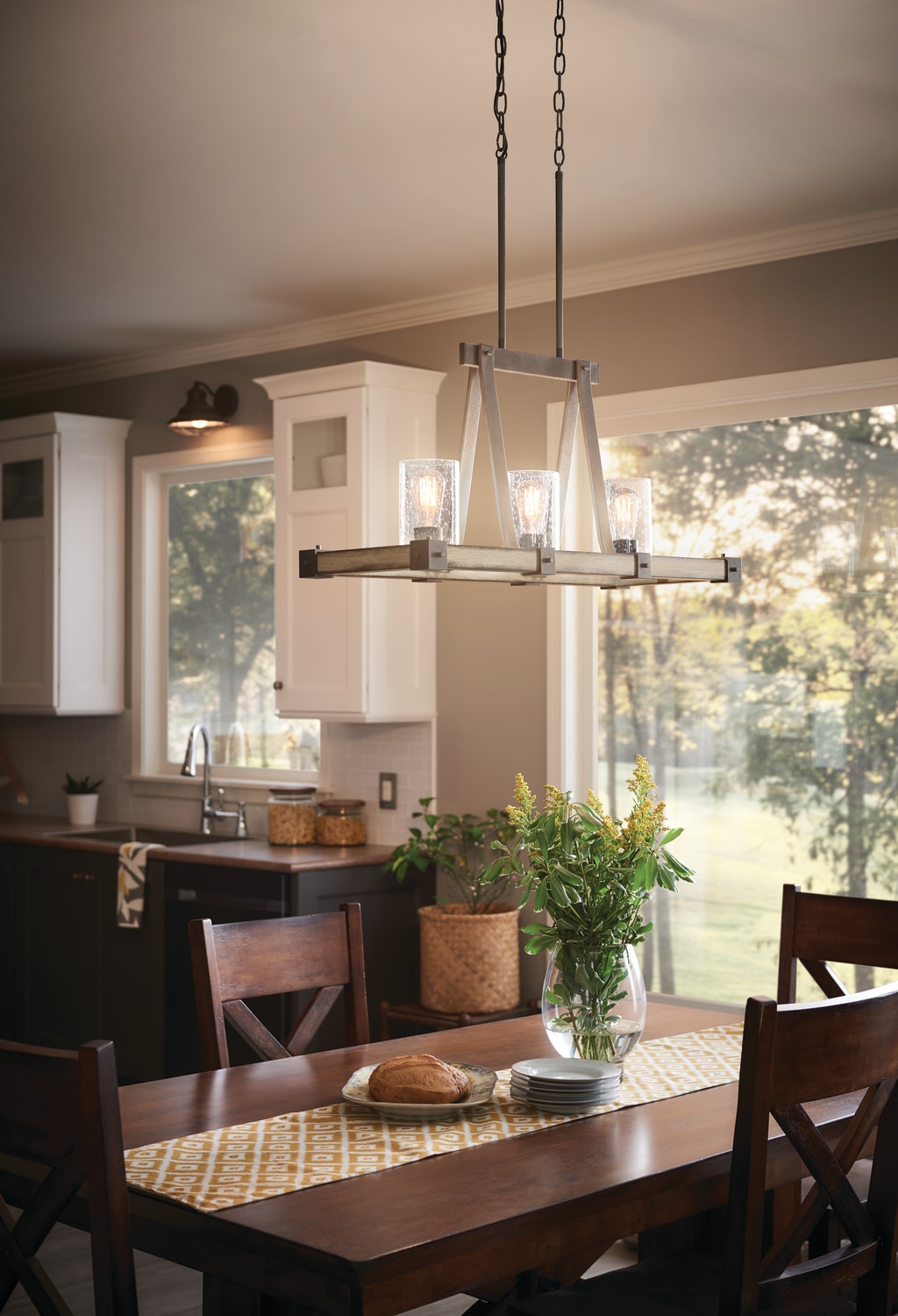 Kichler barrington 3 light island deals pendant