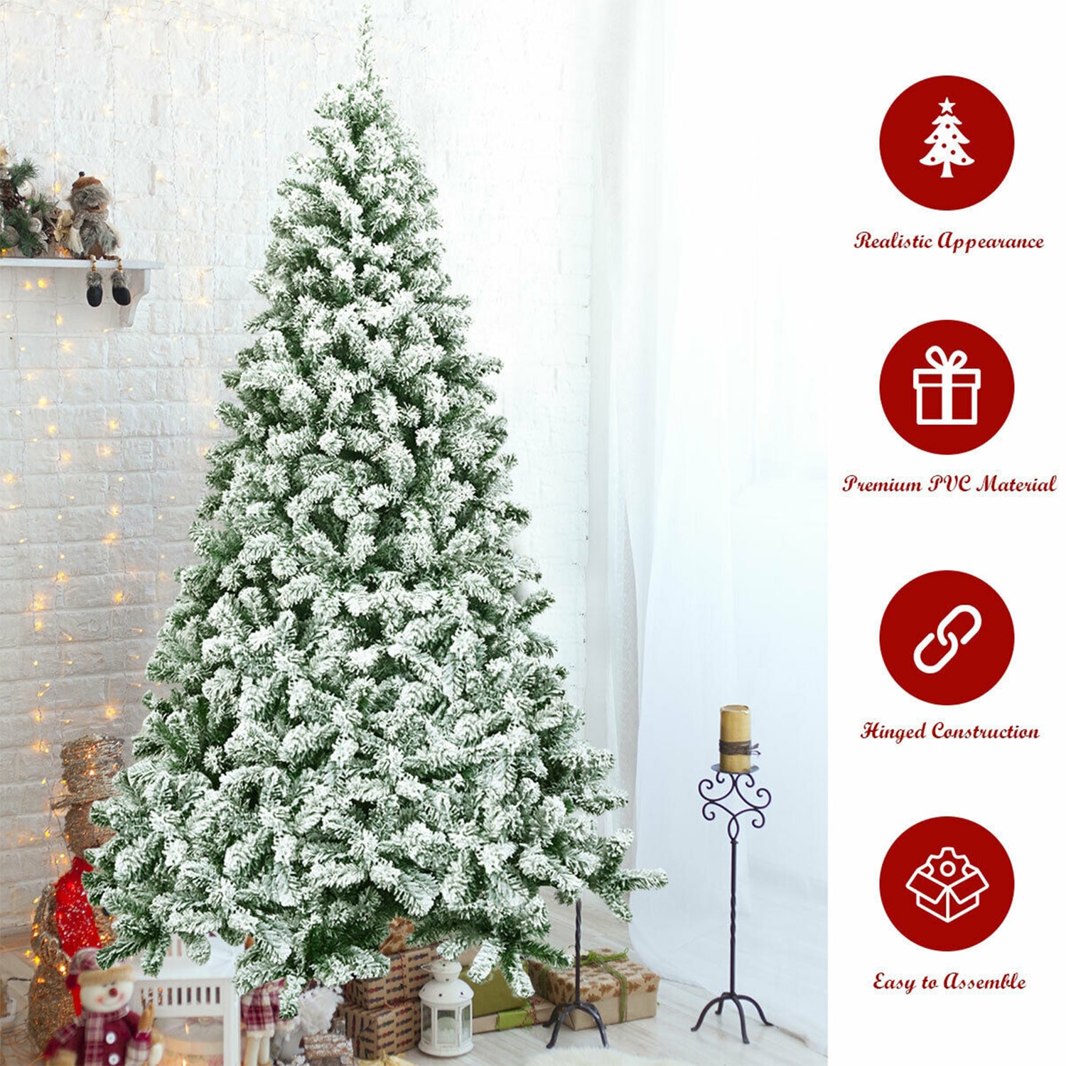 WELLFOR HYJ22867 Artificial-Christmas-Trees - View #5