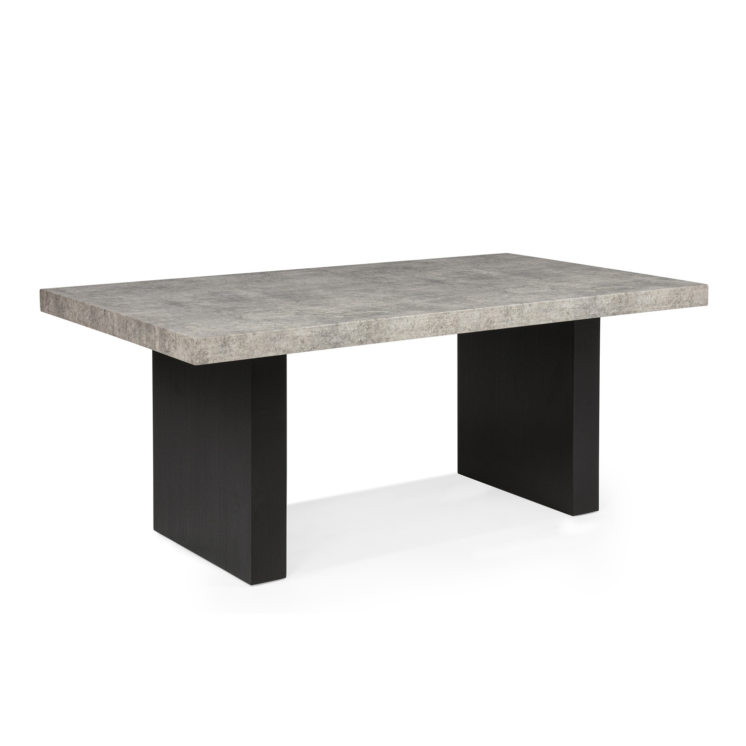 SunJet Dining Set - Weathered Gray Rectangular Dining Table with Six ...