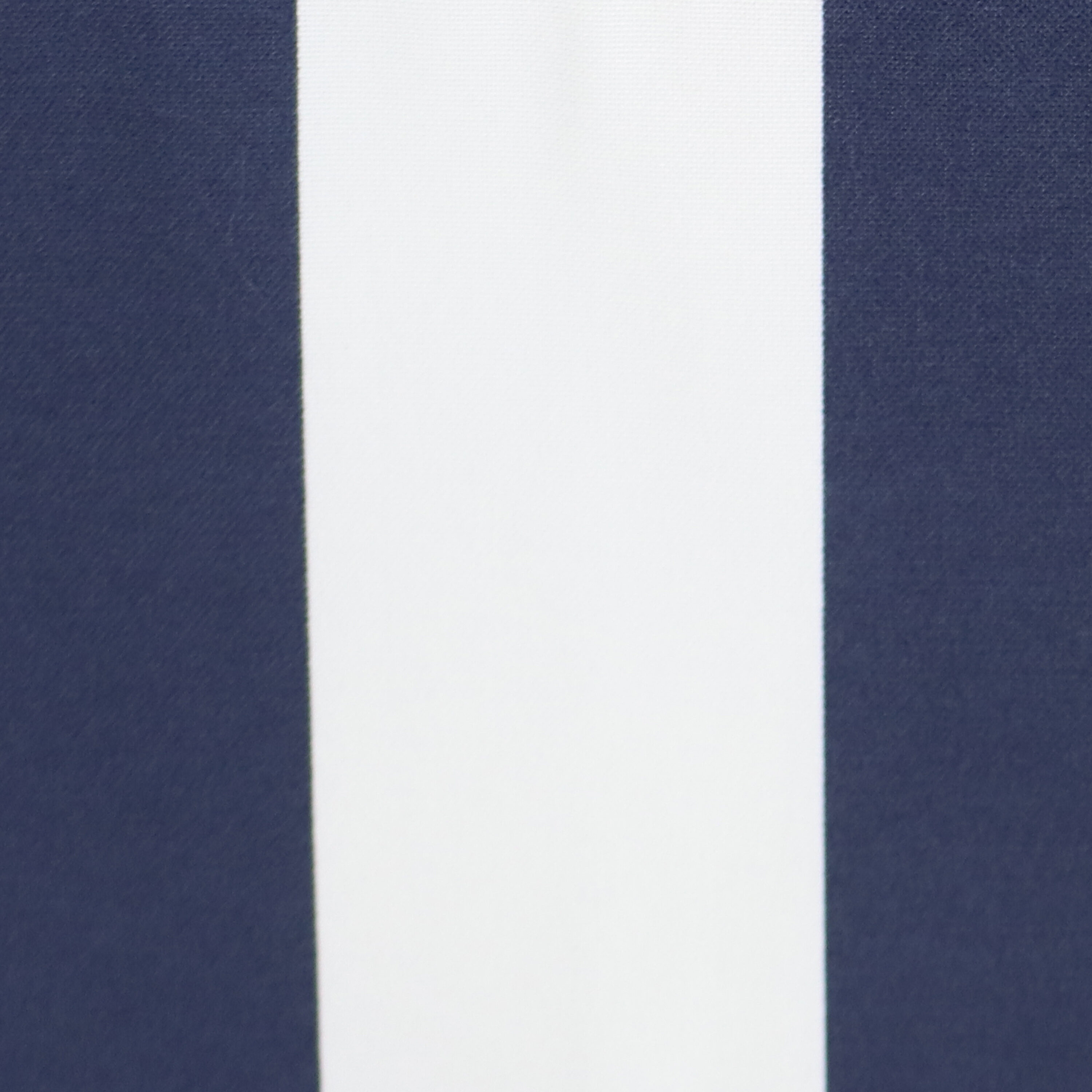 Blue and White Stripe Polyester Light-Filtering Grommet Curtain Panel